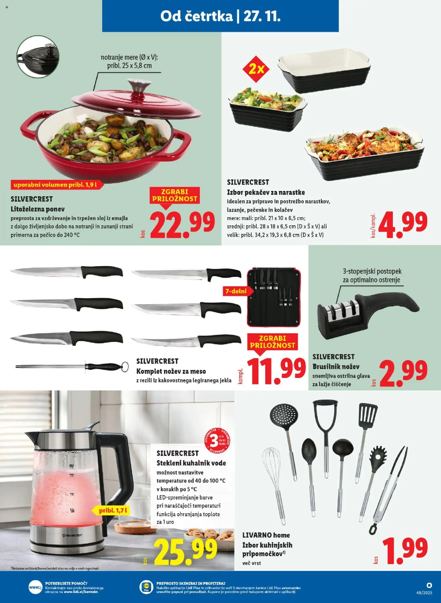 Novi Lidl katalog ponudbe – veljaven od 27.11.2025 | Stran: 25 | Izdelki: Kuhalnik, Brusilnik