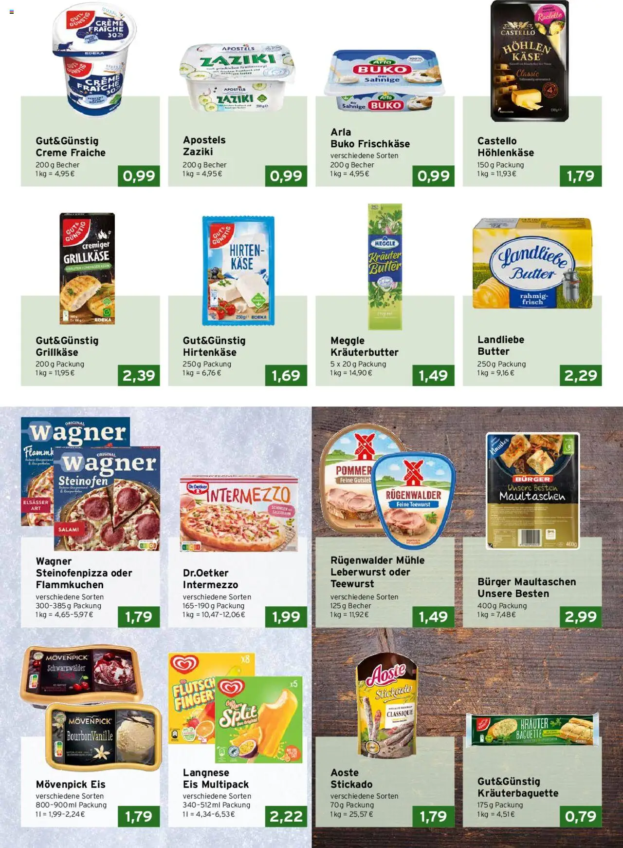 CAP Markt Prospekt 	 - gültig ab dem 21.07.2025 | Seite: 2 | Produkte: Baguette, Movenpick eis, Maultaschen, Raclette