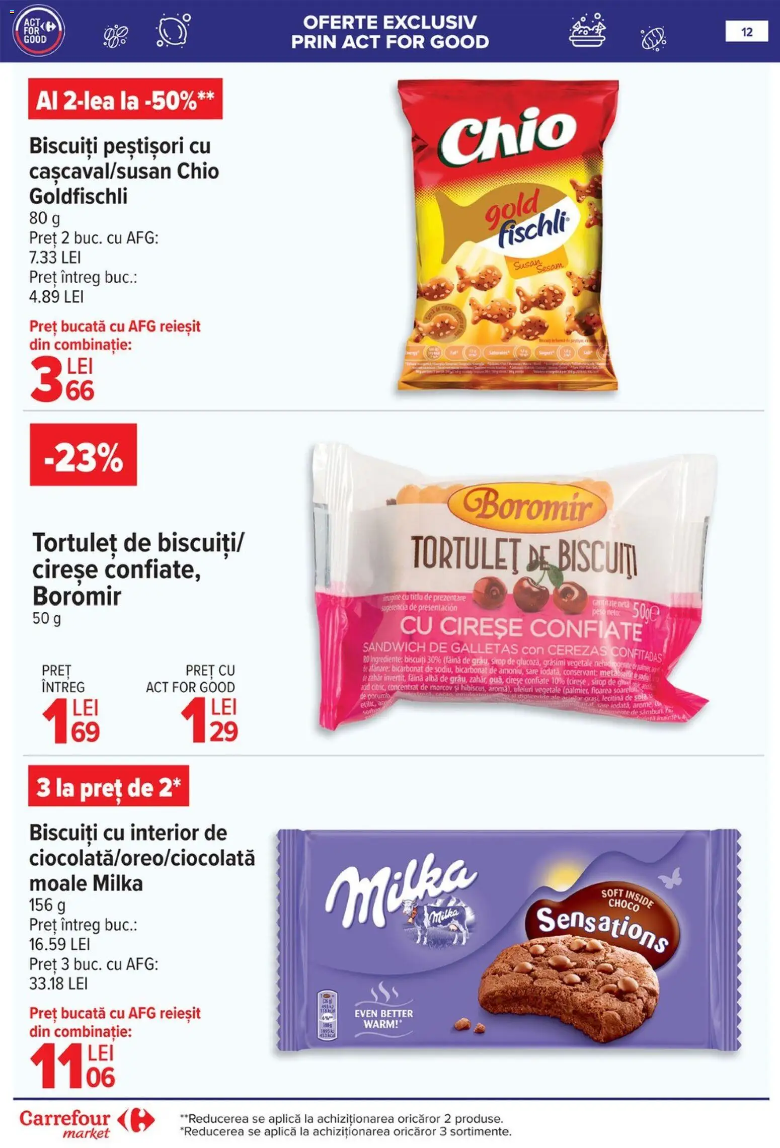 Noul catalog Carrefour – valabil de la 18.02.2026 | Pagină: 13 | Produse: Făină, Sirop, Biscuiți, Cireșe