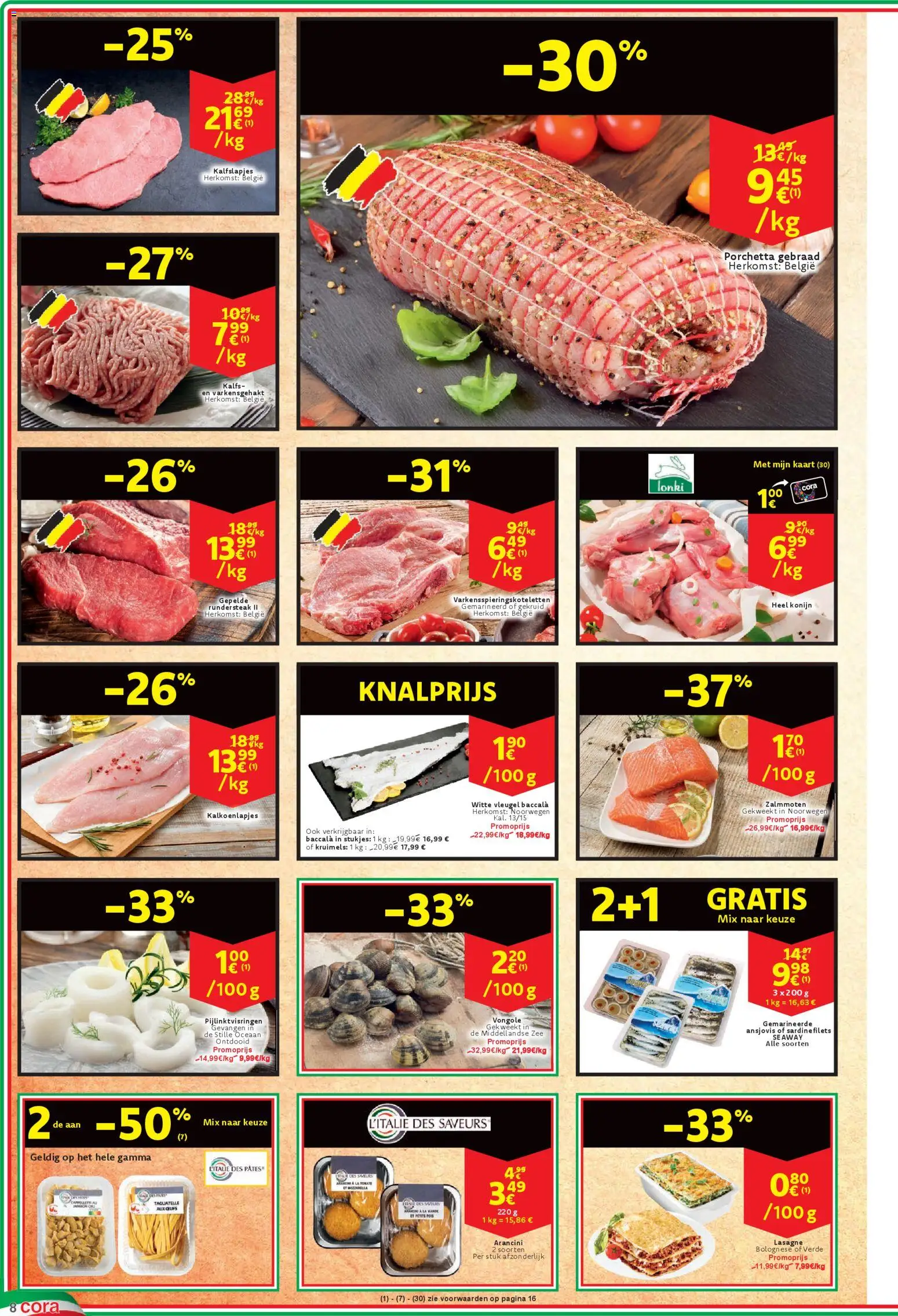 {H1} | Pagina: 8 | Producten: Cordon bleu, Lasagne, Kaart