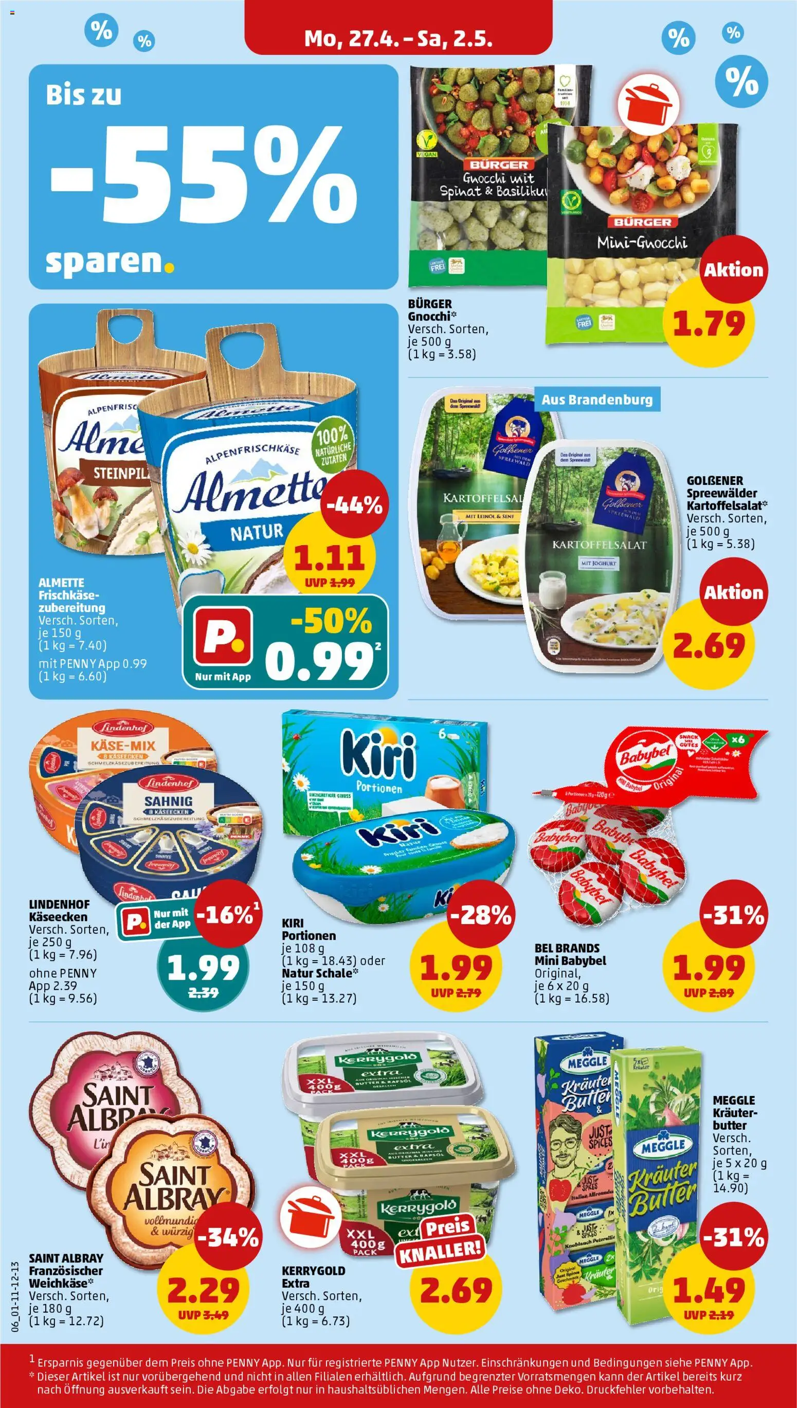 Penny Prospekt 	 – gültig ab 27.04.2026 | Seite: 10 | Produkte: Butter, Joghurt, Burger, Knoblauch