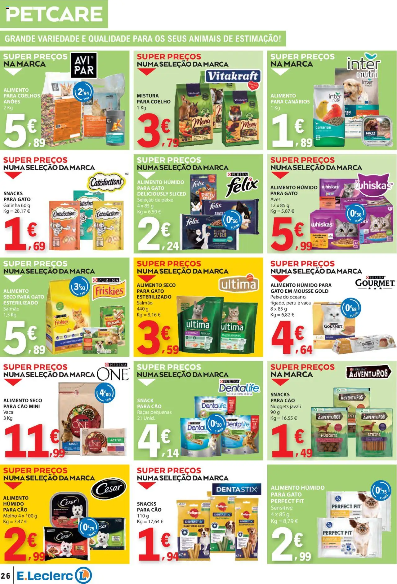 E.Leclerc folheto │ válido de 18.09.2025 | Página: 26 | Produtos: Peru, Salmão, Peixe, Nuggets