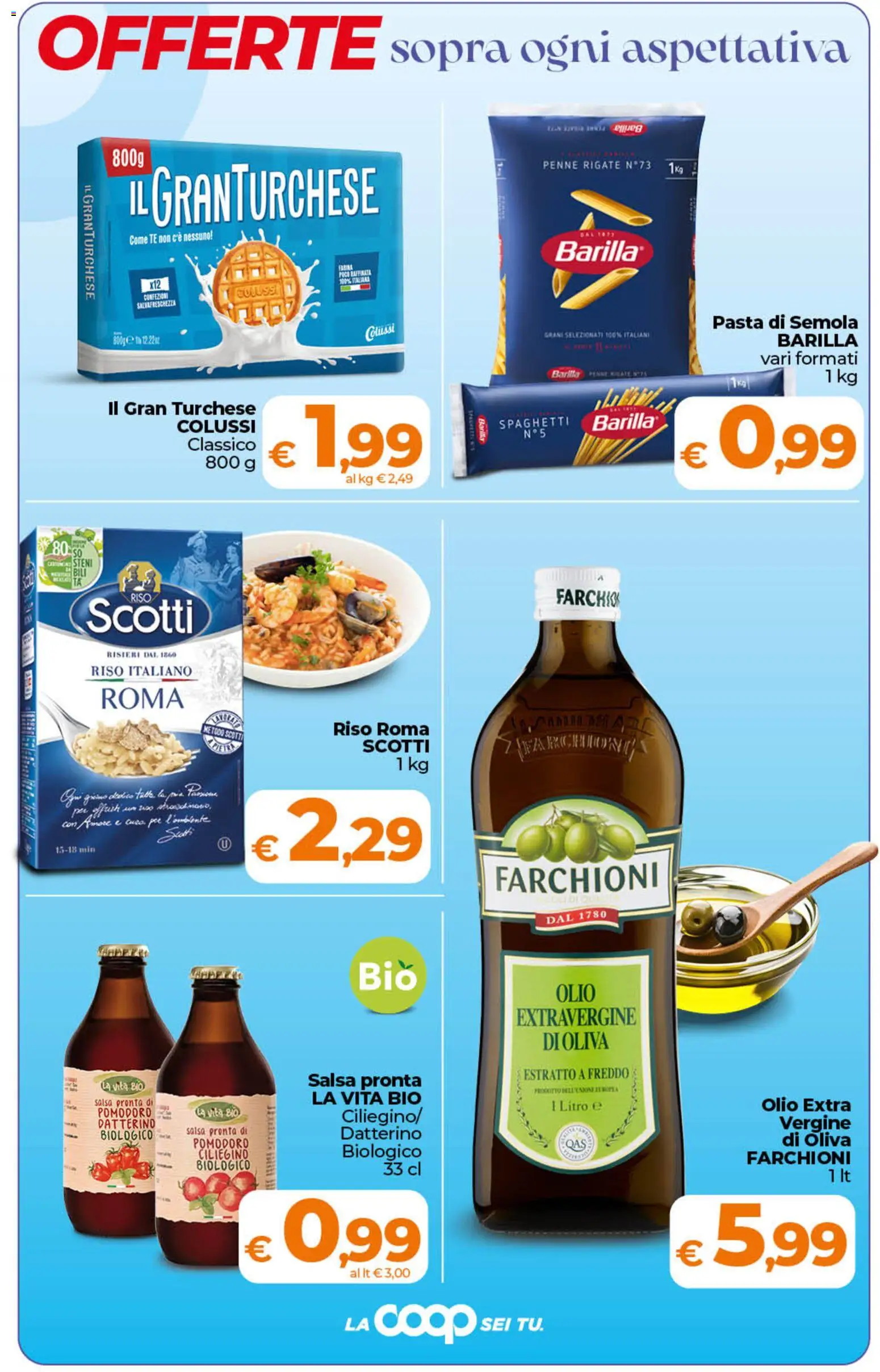 Volantino Ipercoop del 07.04.2026 | Pagina: 5 | Prodotti: Riso, Tè, Olio, Penne