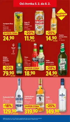 Náhled letáku Argus 10 Original, 0,5 l, pivo světlé výčepní od 05.02.2026 | Strana: 27