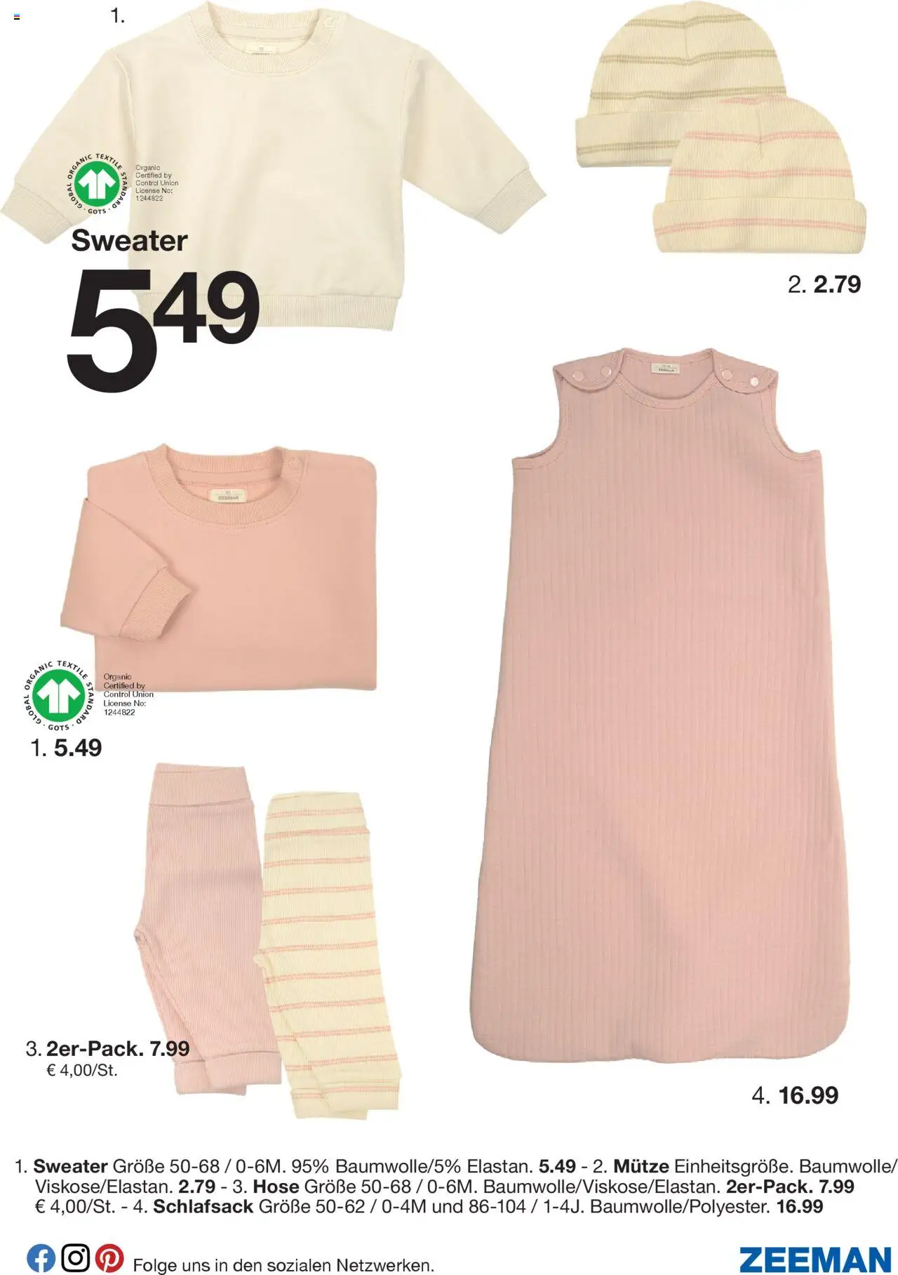 Zeeman Prospekt 	 - gültig ab dem 19.07.2025 | Seite: 3 | Produkte: Schlafsack, Hose