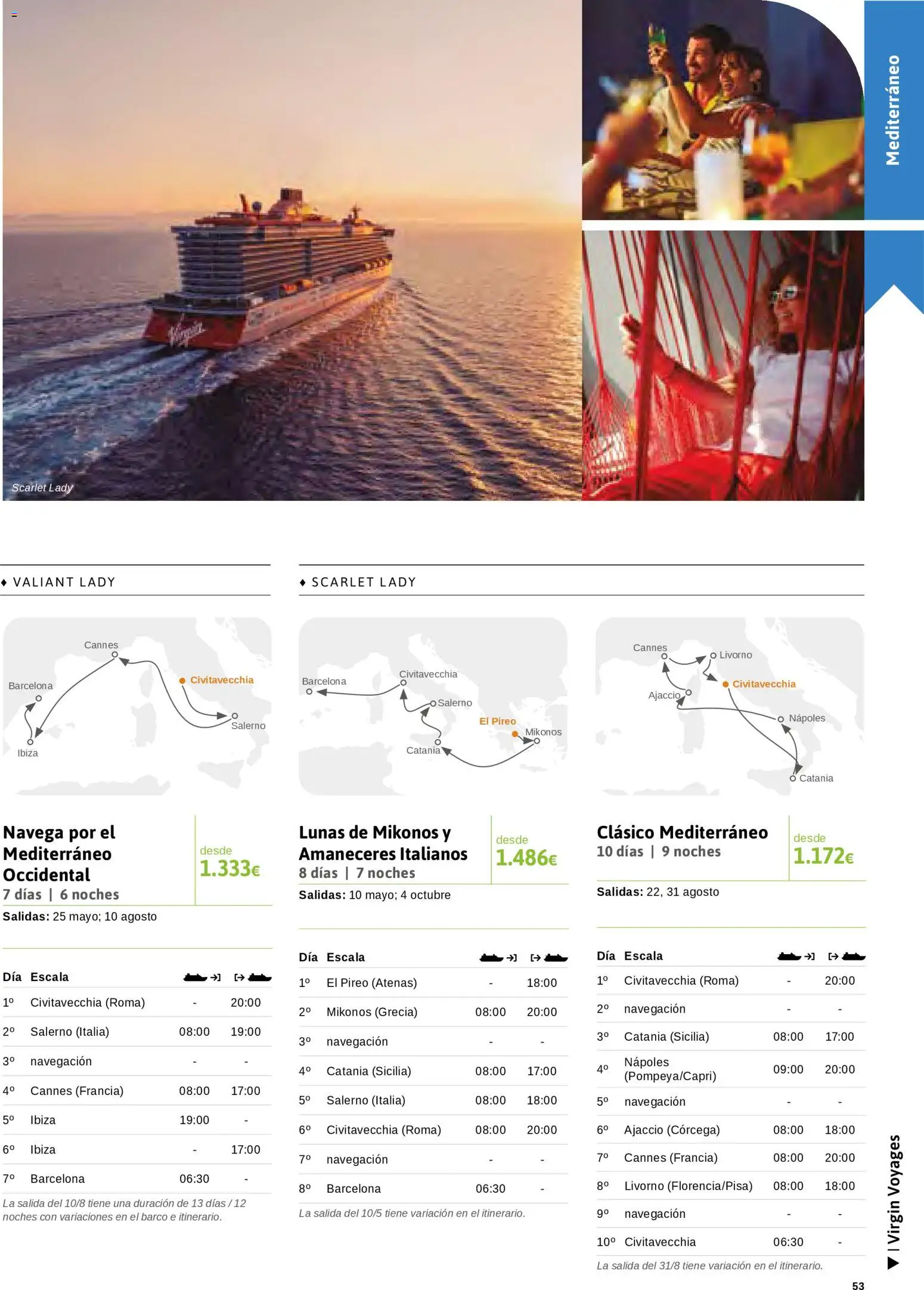 Viajes El Corte Inglés Cruceros marítimos │ válido desde el 01.01.2026 | Página: 54 | Productos: Navegación