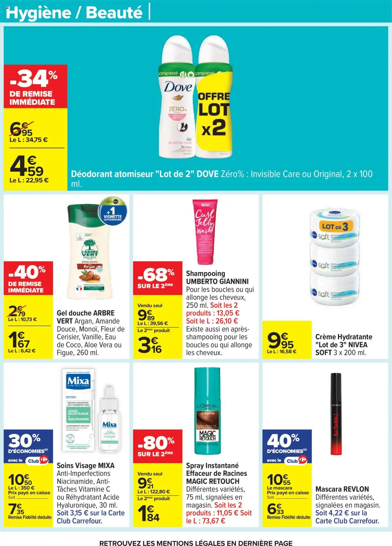 {H1} | Page: 66 | Produits: Amande, Mascara, Gel douche, Déodorant
