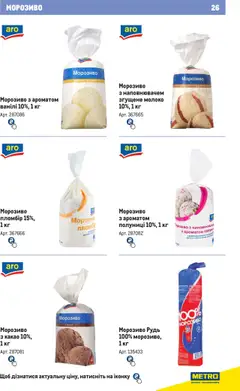 Metro акції дійснийкції з 21.02.2024 | Сторінка: 26 | Товари: Морозиво, Какао, Молоко
