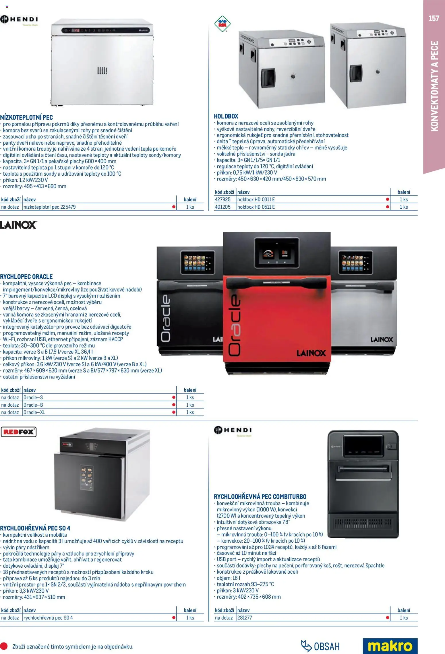 Makro leták - Gastro vybavení a zařízení od 01.02.2026 | Strana: 157 | Produkty: Špachtle, USB, Trouba, Mikrovlnná trouba