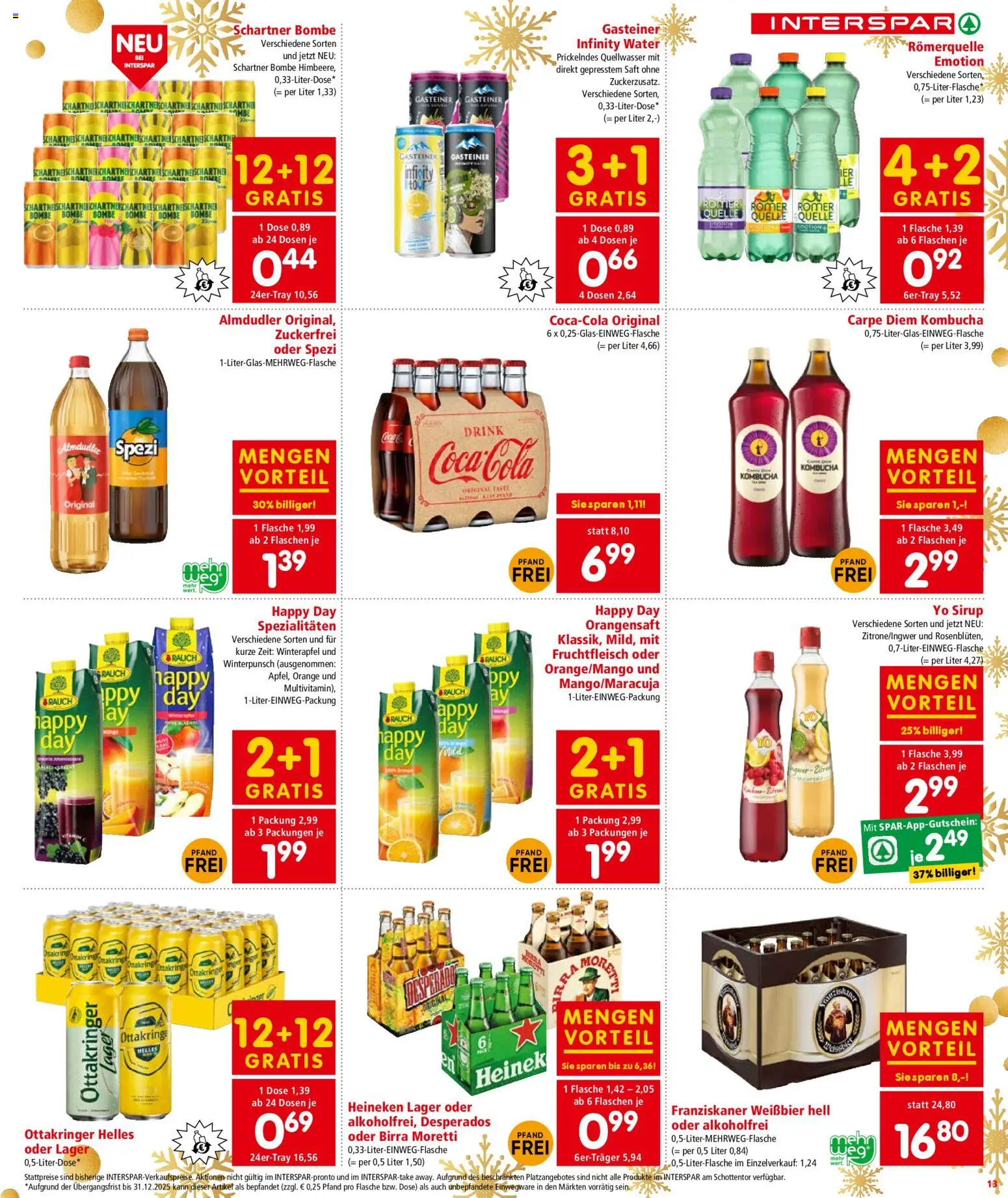 Interspar Flugblatt - Kärnten gültig ab 18.12.2025 | Seite: 13 | Produkte: Saft