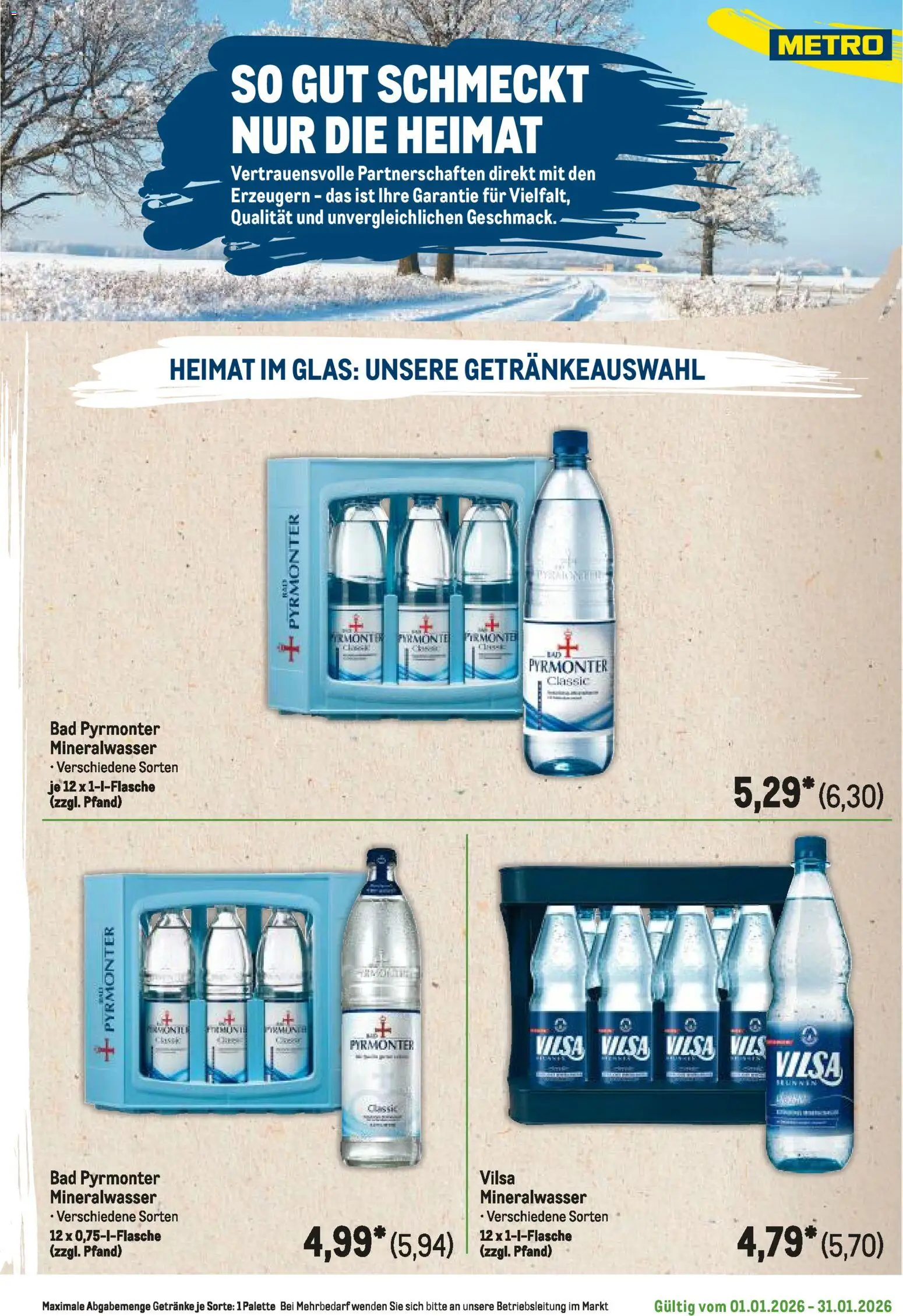 Metro  Regionaler Flyer – gültig ab 01.01.2026 | Seite: 29 | Produkte: Bad, Mineralwasser