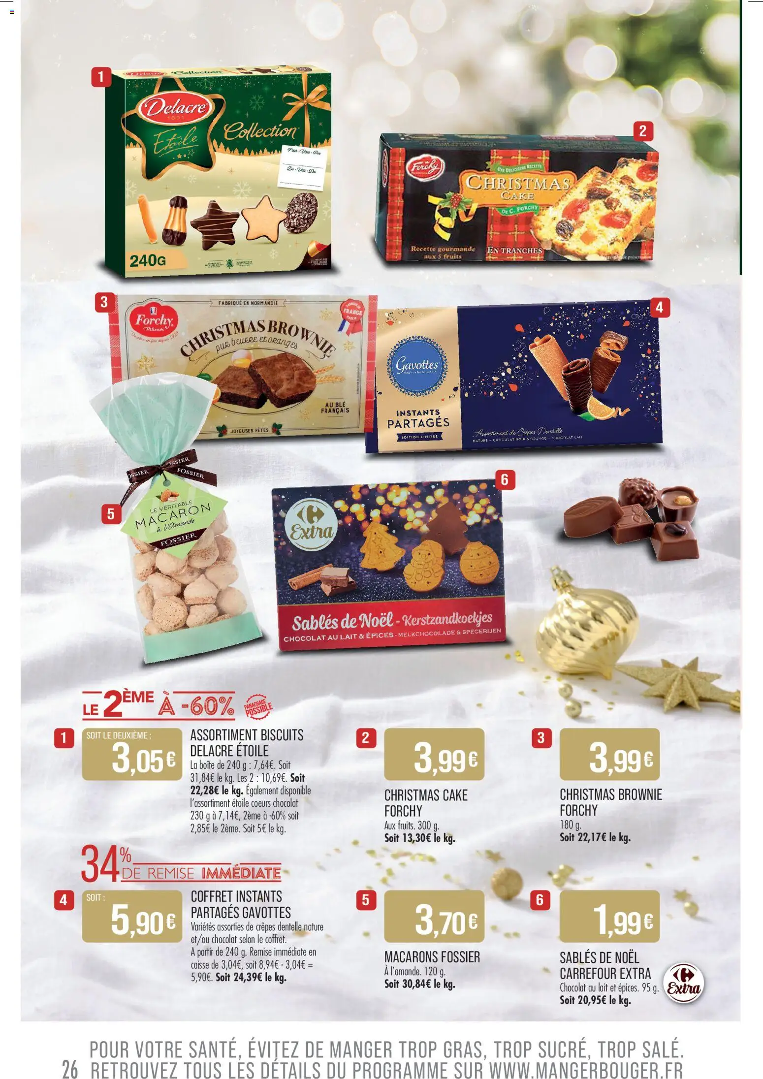 {H1} | Page: 26 | Produits: Orange, Macarons, Chocolat, Biscuits