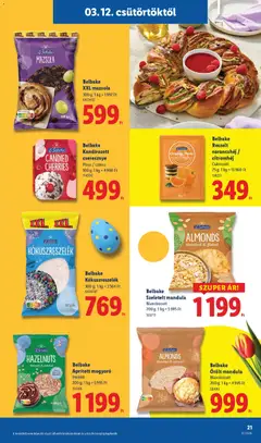 Belbake Szeletelt mandula, Blansírozott 200 g - amely érvényes a következő dátumtól: 12.03.2026 | Oldal: 21