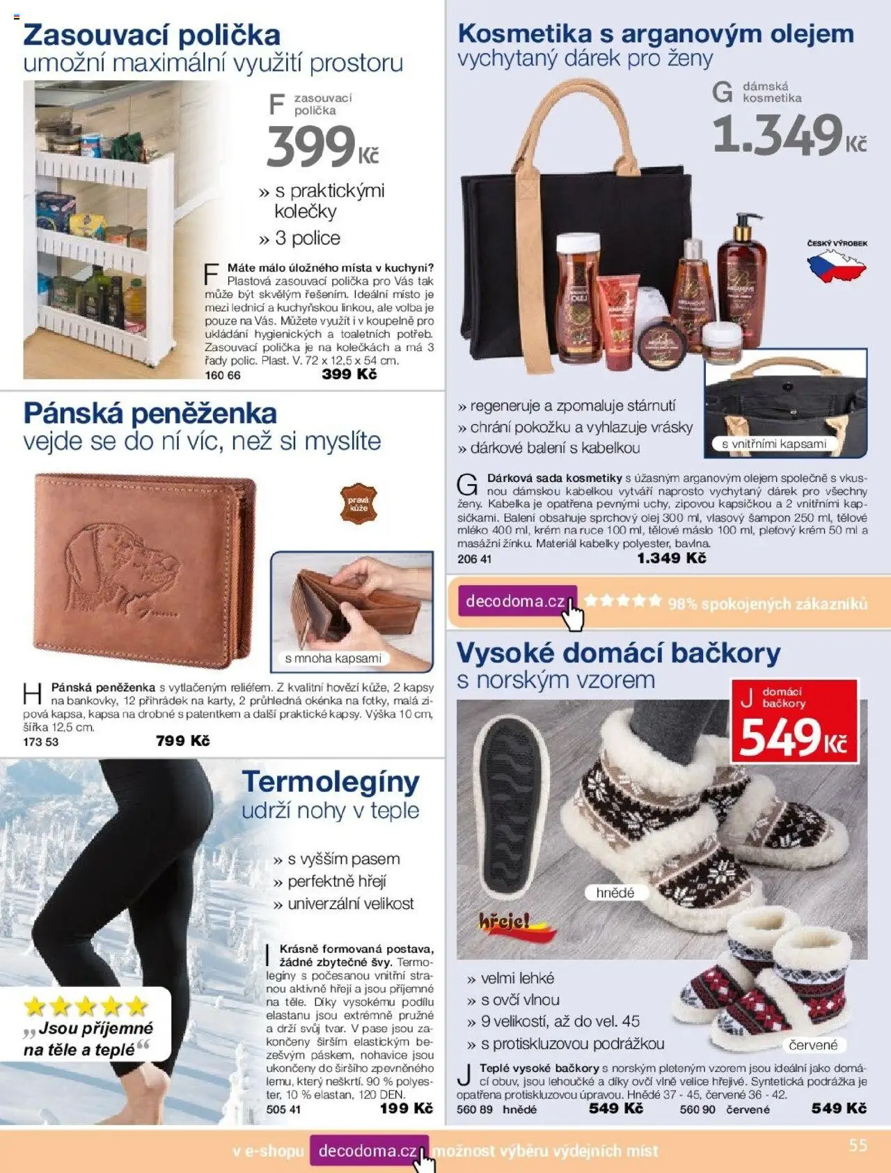 Decodoma katalog Vánoce 2025 od 09.10.2025 | Strana: 55 | Produkty: Olej, Kabelka, Kabelky, Šampon