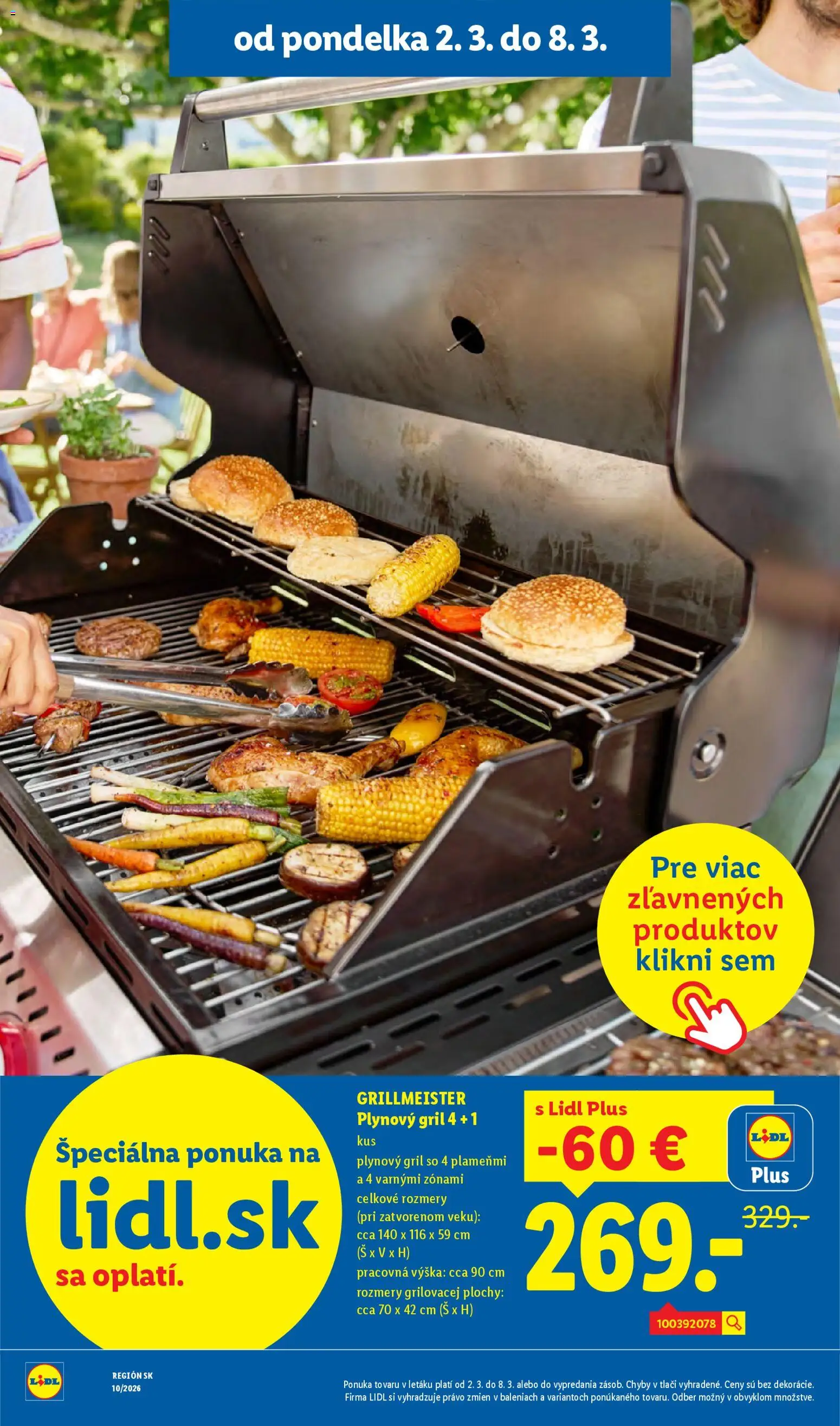 Nové Lidl akcie – leták je platný od 02.03.2026 | Strana: 68 | Produkty: Gril