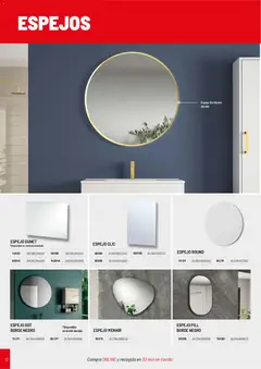 Vista previa Brico Depôt Baños válido desde el 02.03.2026 | Página: 12 | Productos: Espejo