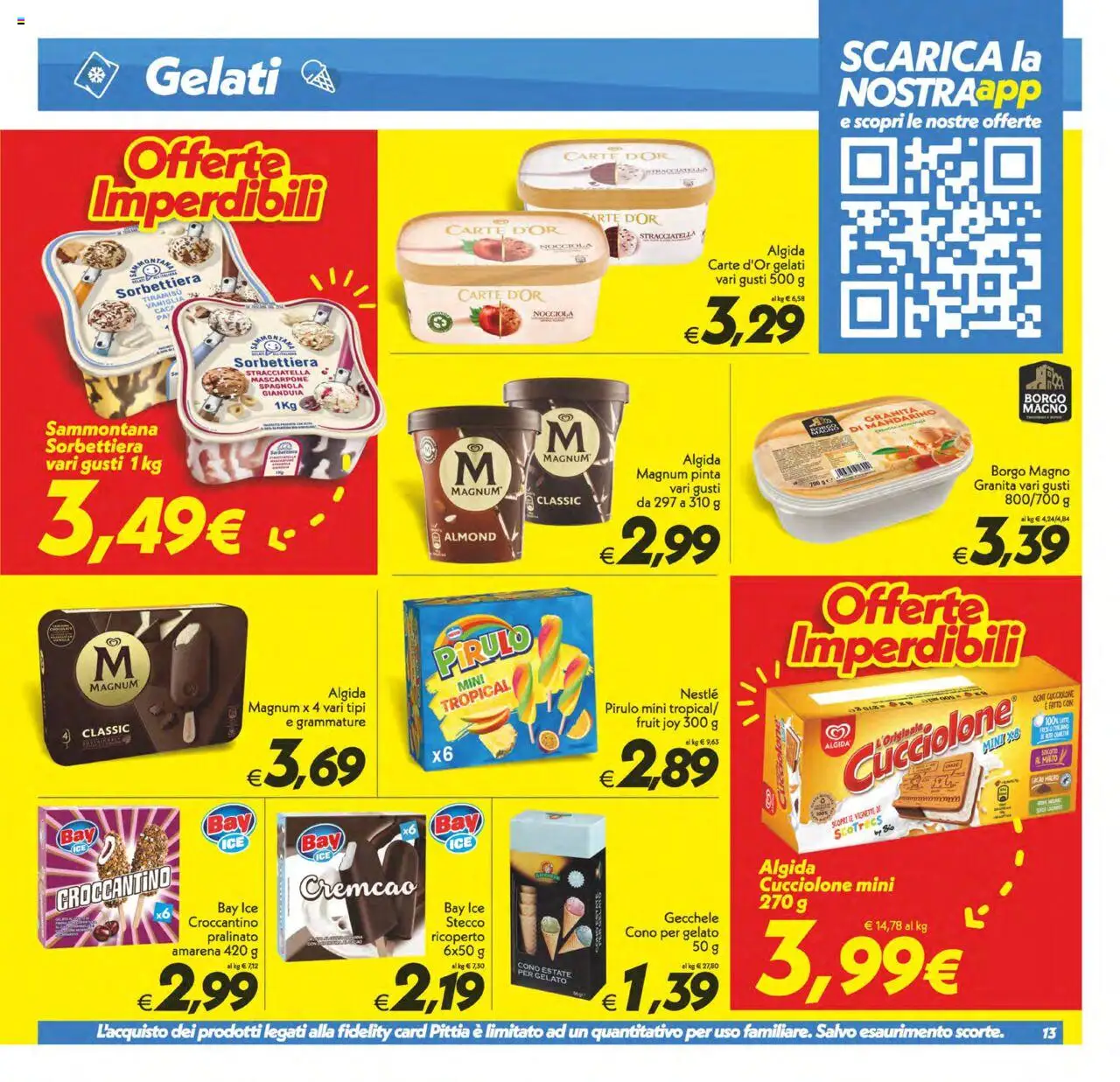 Volantino SuperConveniente del 24.07.2025 | Pagina: 13 | Prodotti: Gelato, Mascarpone, Amarena, Stracciatella