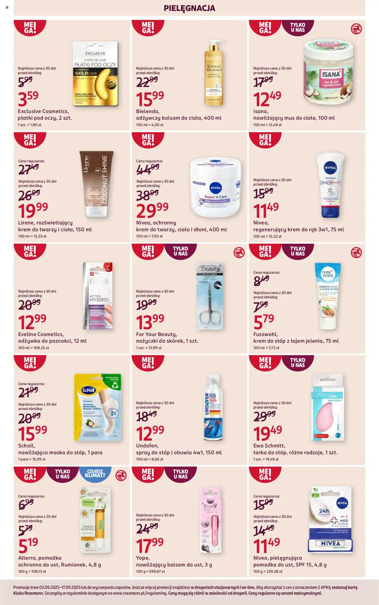 Rossmann Gazetka od 03.09.2025 | Strona: 8 | Produkty: Pomadka, Odżywka, Maska, Krem do stóp