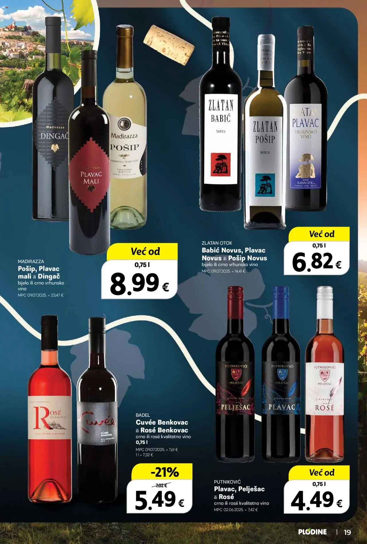 Plodine katalog | vrijedi od 01.10.2025 | Stranica: 19 | Proizvodi: Vino