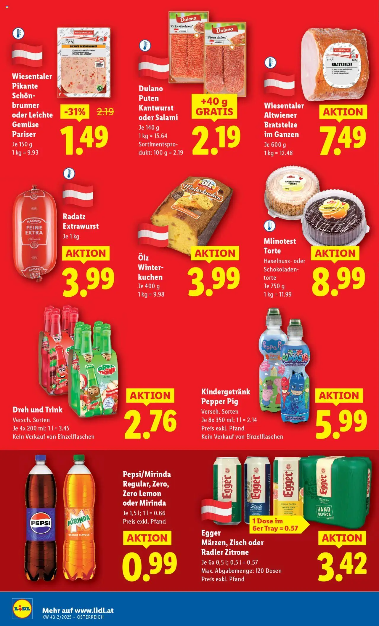 Lidl Flugblatt - Oberpullendorf, Güssing, Oberwart gültig ab 23.10.2025 | Seite: 10 | Produkte: Zitrone, Schokolade, Salami, Äpfel