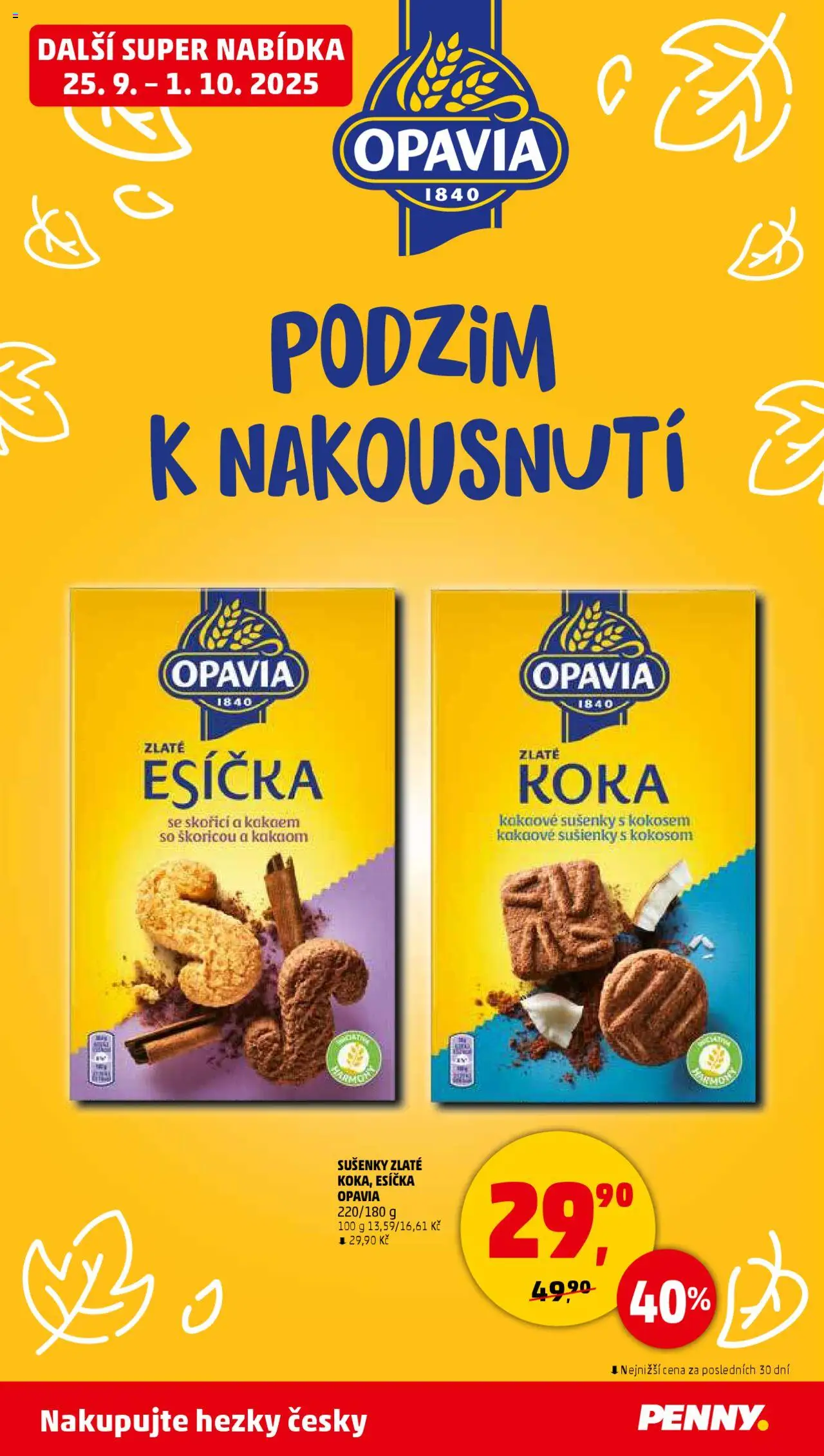 Penny Market leták - Čtvrtečník od 25.09.2025 | Strana: 34 | Produkty: Esíčka, Sušenky