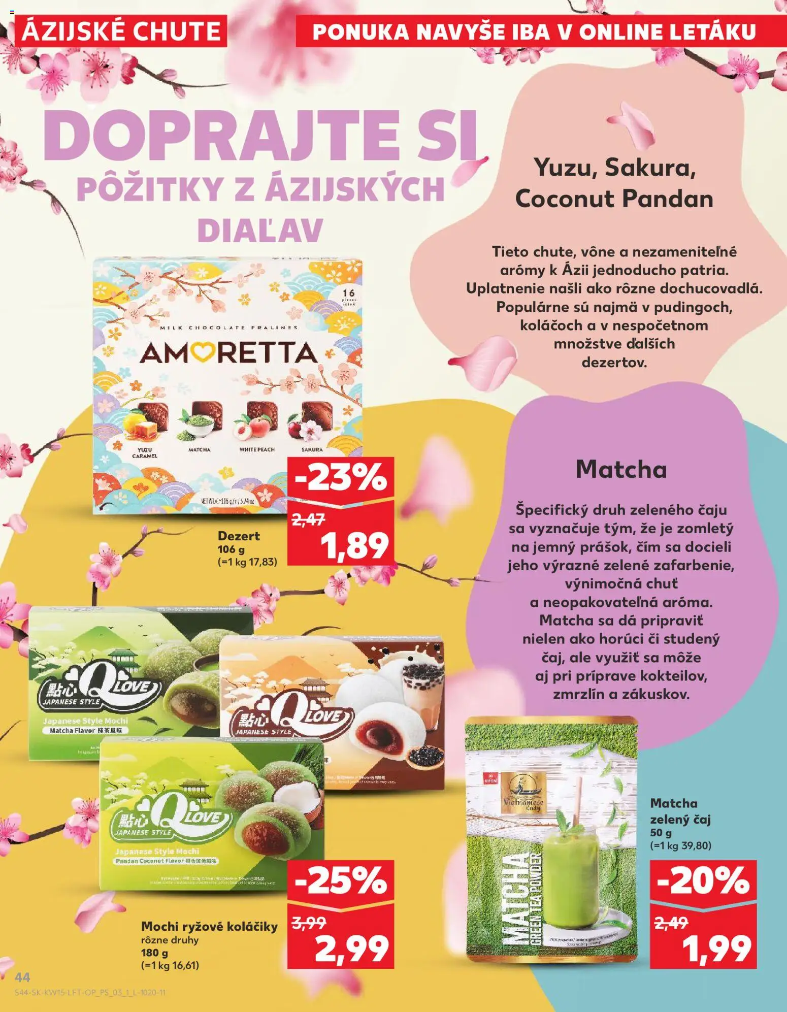 Nové Kaufland akcie – leták je platný od 09.04.2026 | Strana: 44 | Produkty: Čaj