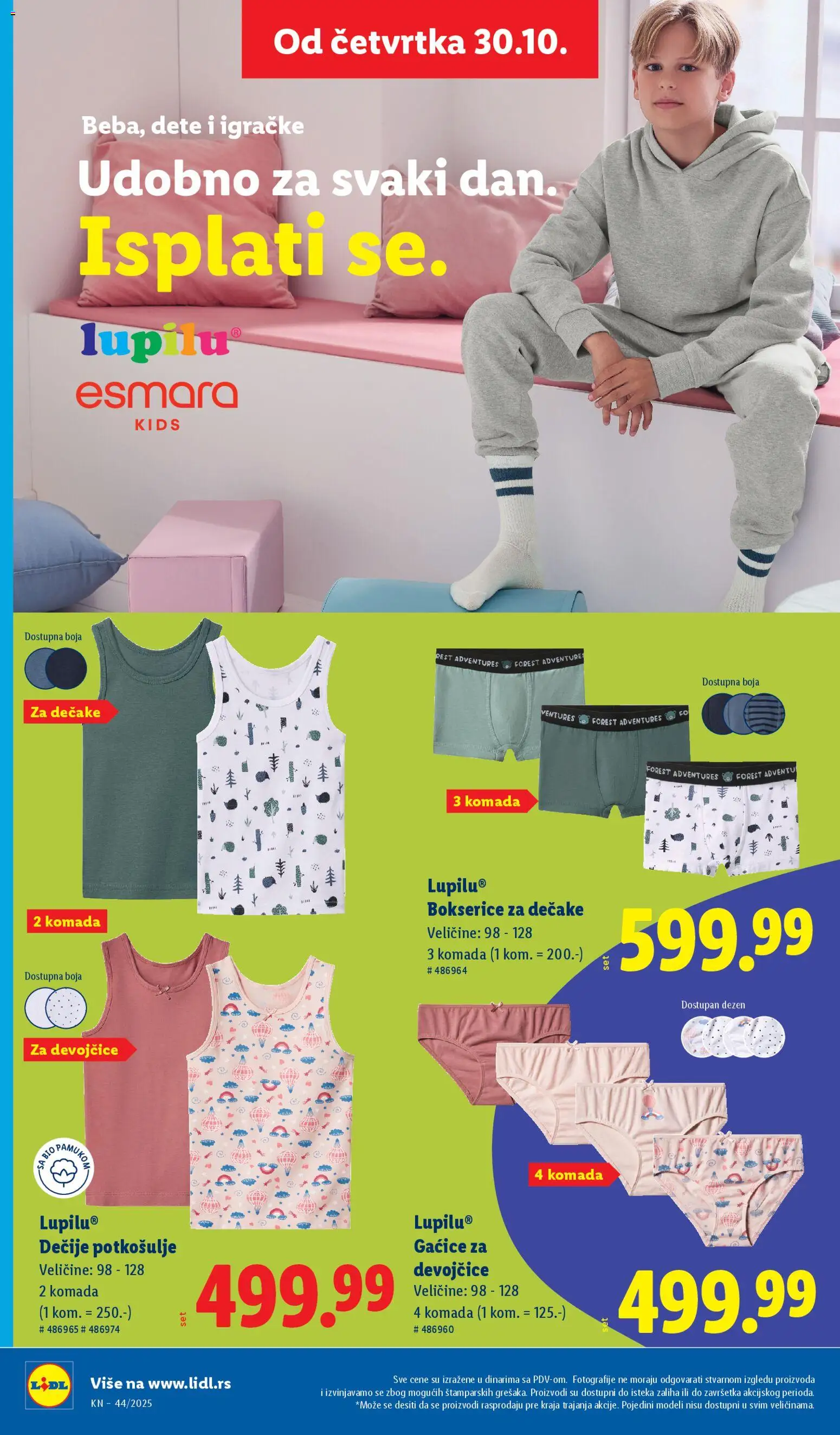 Lidl katalog - važi od 30.10.2025 | Strana: 68 | Proizvode: Gaćice, Bokserice