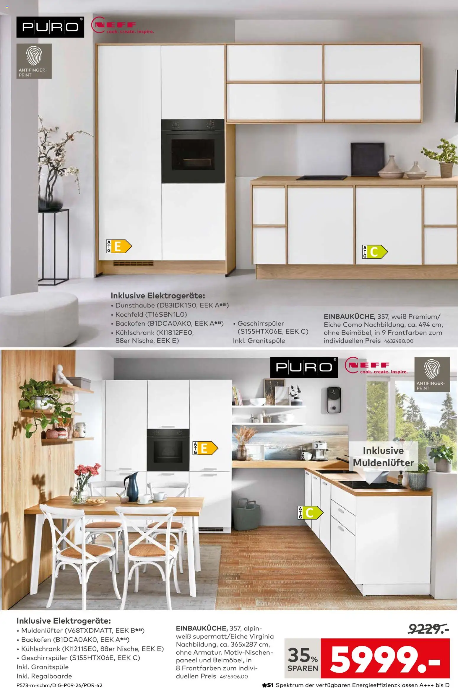 Porta! Küchentester gesucht: Jetzt Traumküche zum halben Preis und weitere Vorteile sichern - Bad Vilbel-Dortelweil – gültig ab 15.02.2026 | Seite: 6 | Produkte: Geschirrspüler, Kühlschrank, Kochfeld, Backofen