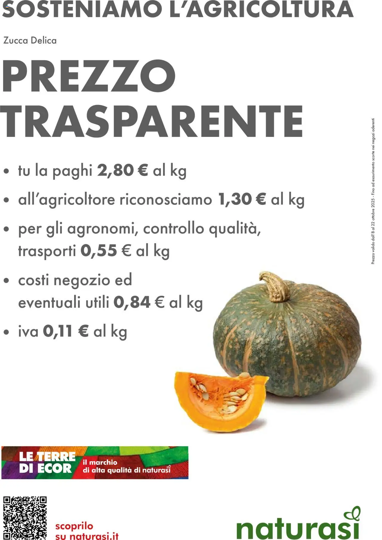 Volantino Natura Sì del 01.10.2025 | Pagina: 45 | Prodotti: Zucca
