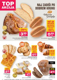 Mercator katalog │ velja od 07.08.2025 | Stran: 16 | Izdelki: Žemlja, Pekarna, Kos, Kruh