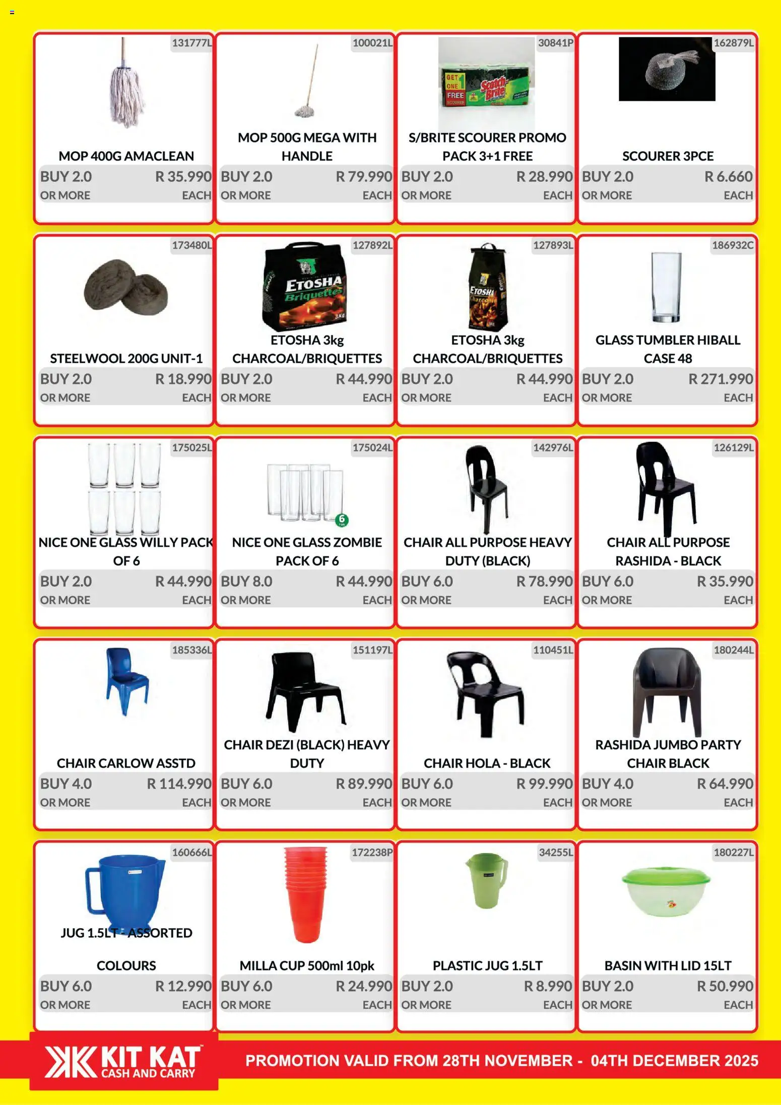 New KIT KAT Cash & Carry catalogue – valid from 28.11.2025 | Page: 33 | Products: Case, Chair, Mop, Basin