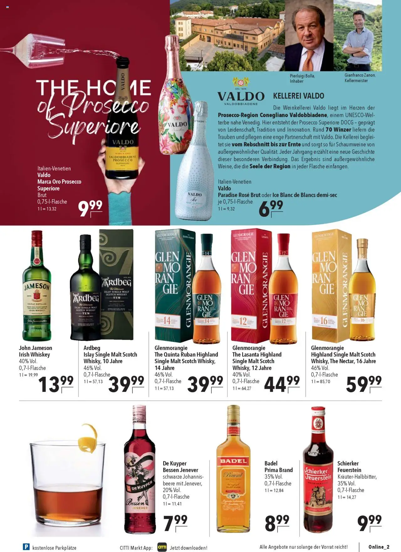 CITTI Markt Prospekt 	 – gültig ab 24.09.2025 | Seite: 27 | Produkte: Whisky, Jameson, Prosecco, Whiskey