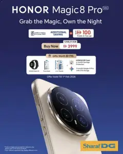 Preview of Sharaf DG HONOR Magic8 Pro Sale valid from 31.01.2026