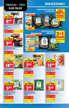 Pogląd oferty "Pizza Peperoni Trattoria Donatello, Pizza Peperoni 416 g" - ważna od 05.01.2026 | Strona: 42