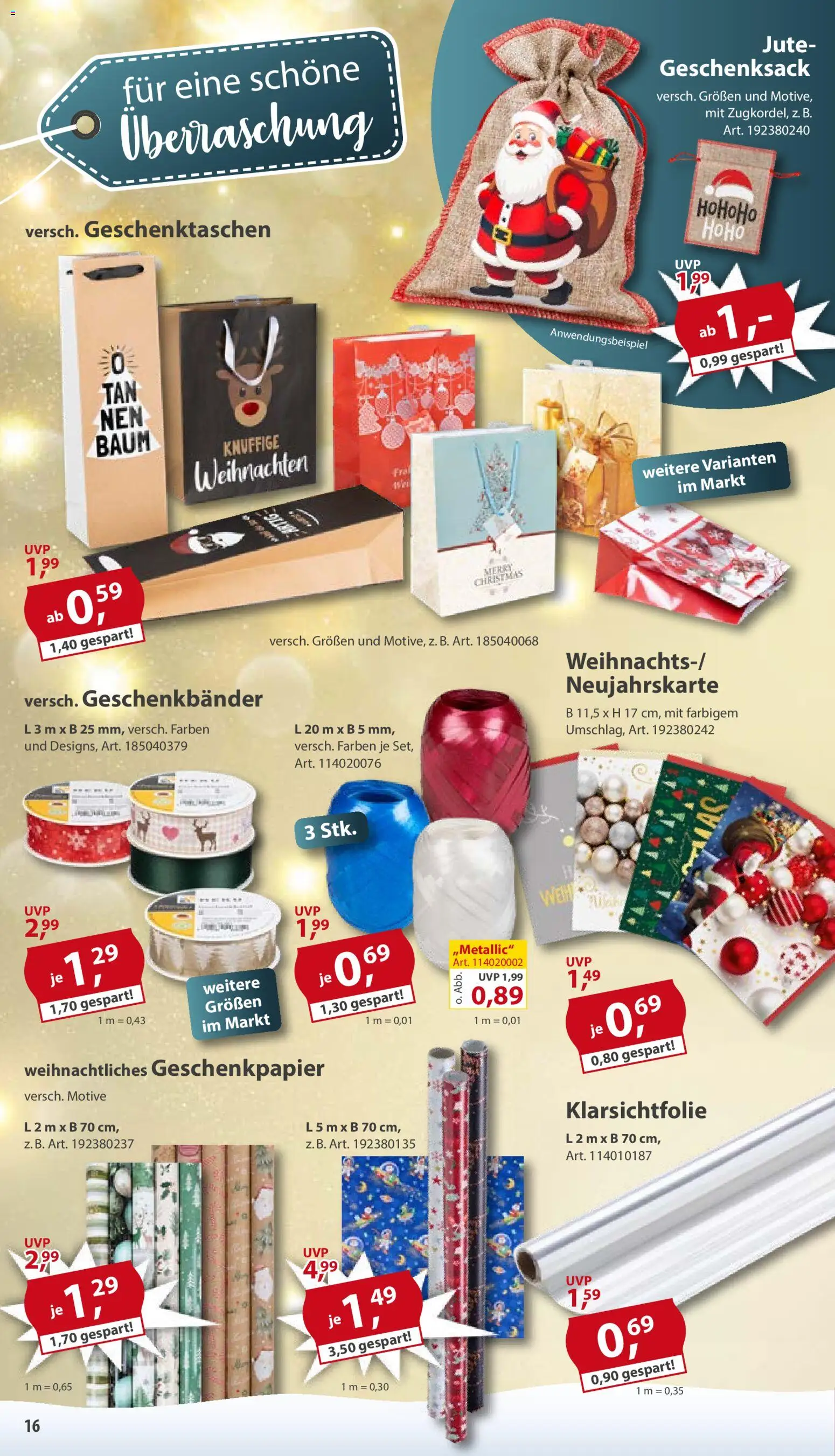 Sonderpreis Baumarkt Prospekt 	 – gültig ab 01.11.2025 | Seite: 16