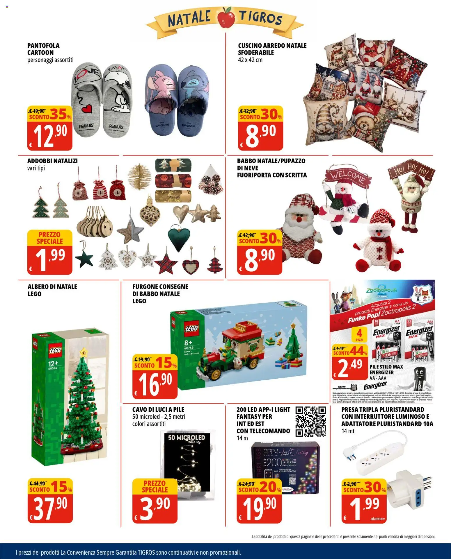 Volantino Tigros del 28.10.2025 | Pagina: 31 | Prodotti: Telecomando, Albero di natale, Cavo, Adattatore