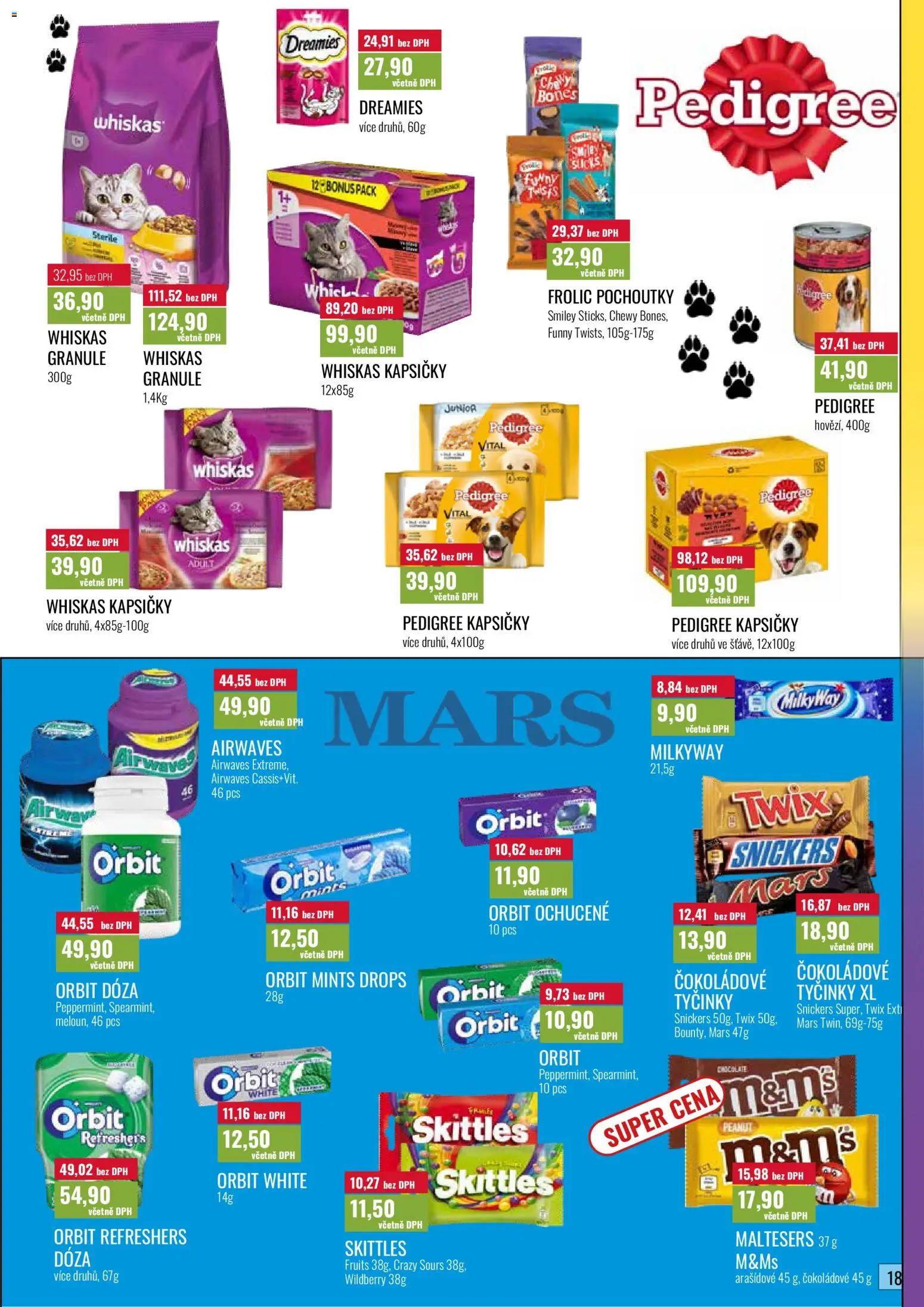 Ratio leták od 01.03.2026 | Strana: 18 | Produkty: Whiskas, Twix, Granule, PC