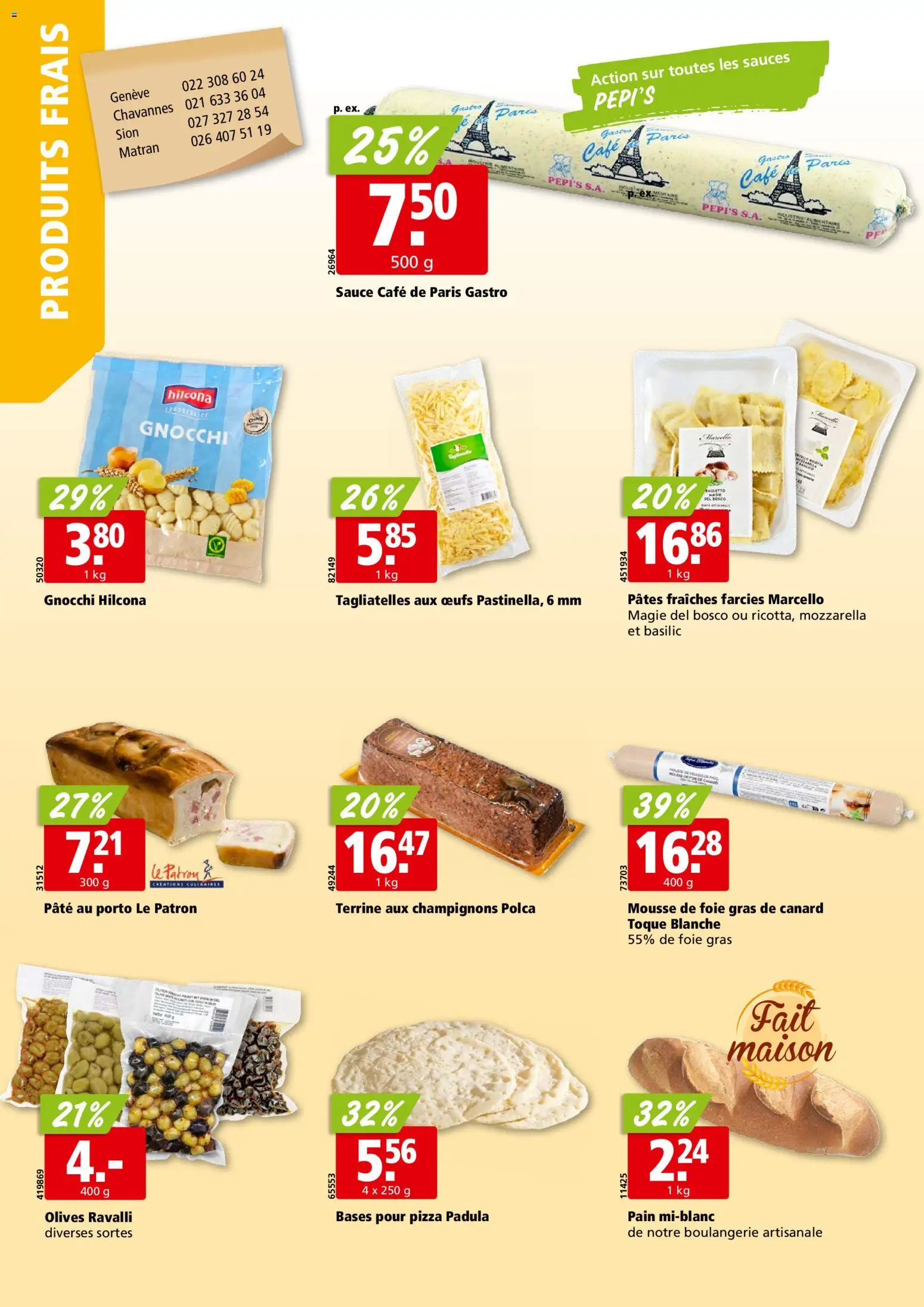 Aligro Aktionen Chavannes, Matran, Genève, Sion – gültig ab 26.01.2026 | Seite: 12 | Produkte: Champignons, Pizza