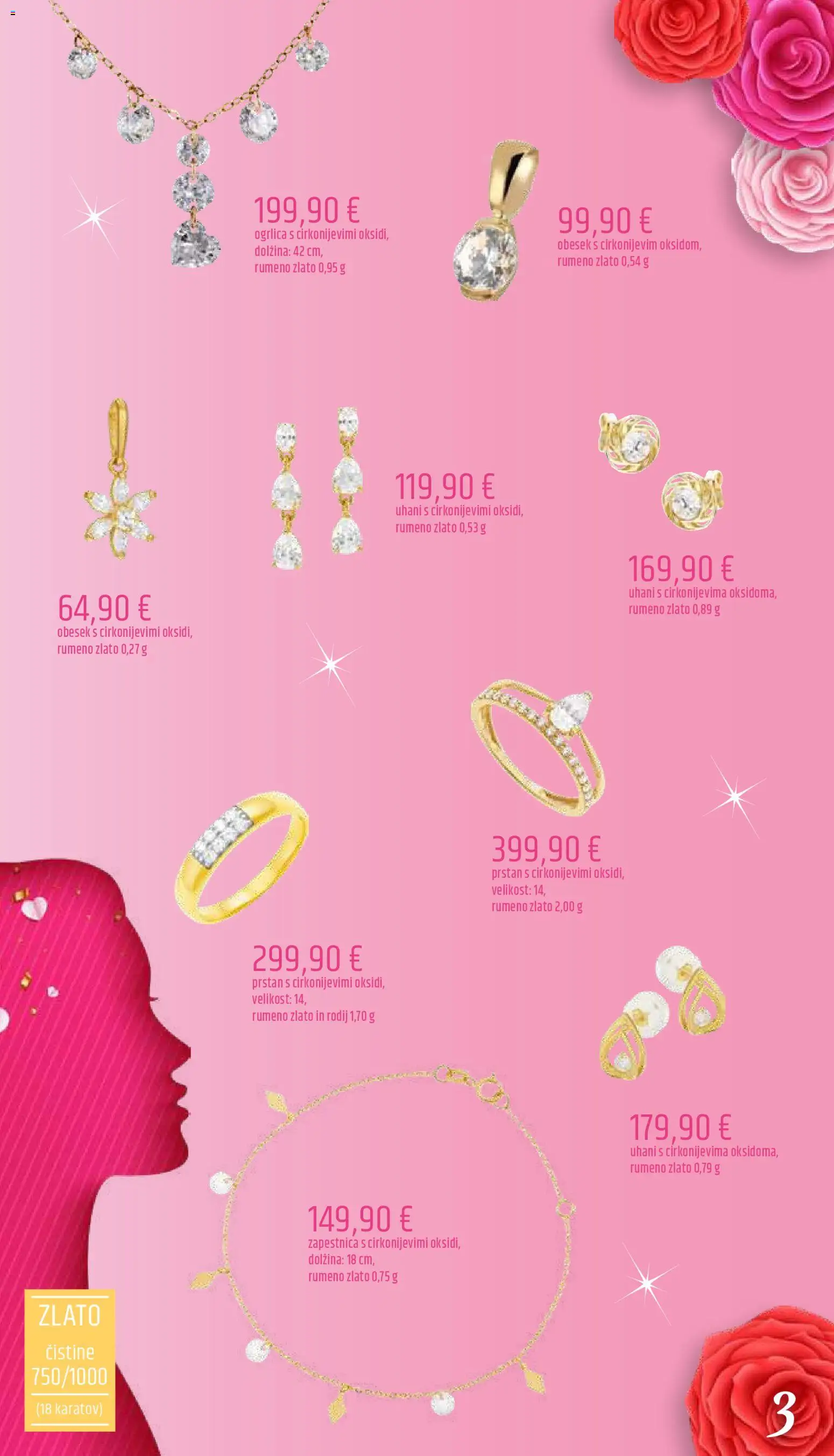 Novi E.leclerc katalog ponudbe – veljaven od 06.03.2026 | Stran: 3 | Izdelki: Zapestnica, Prstan, Uhani