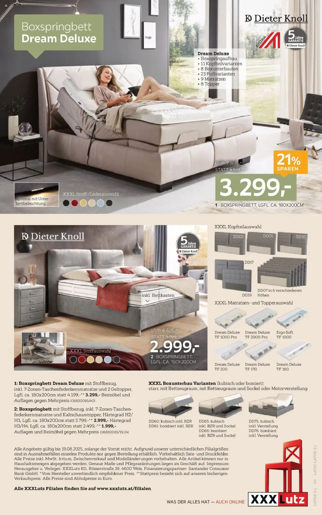 XXXLutz  Schlafen Boxspring gültig ab 29.07.2025 | Seite: 4