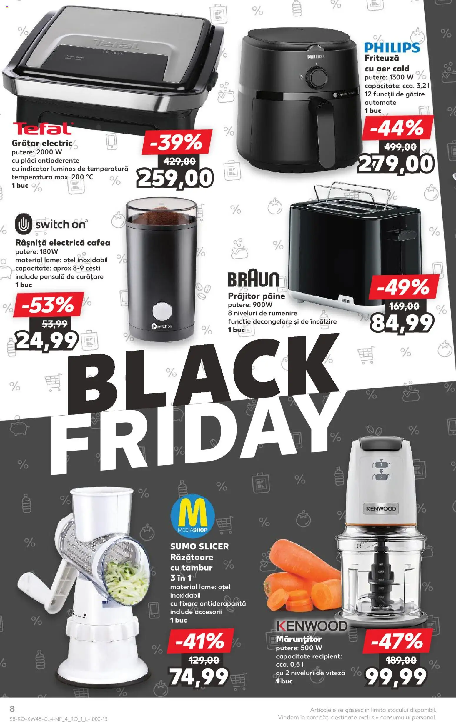 Kaufland RO akciós ujság - amely érvényes a következő dátumtól: 05.11.2025 | Oldal: 8 | Termékek: Tefal