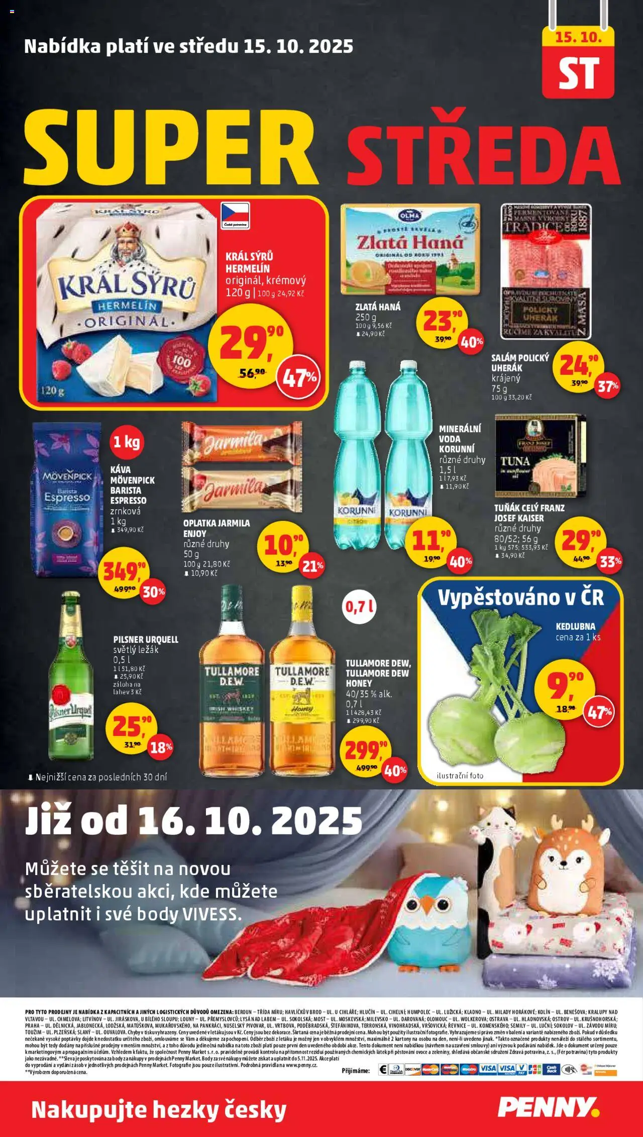 Penny Market leták - Čtvrtečník od 09.10.2025 | Strana: 28 | Produkty: Tuňák, Voda, Káva, Kedlubna