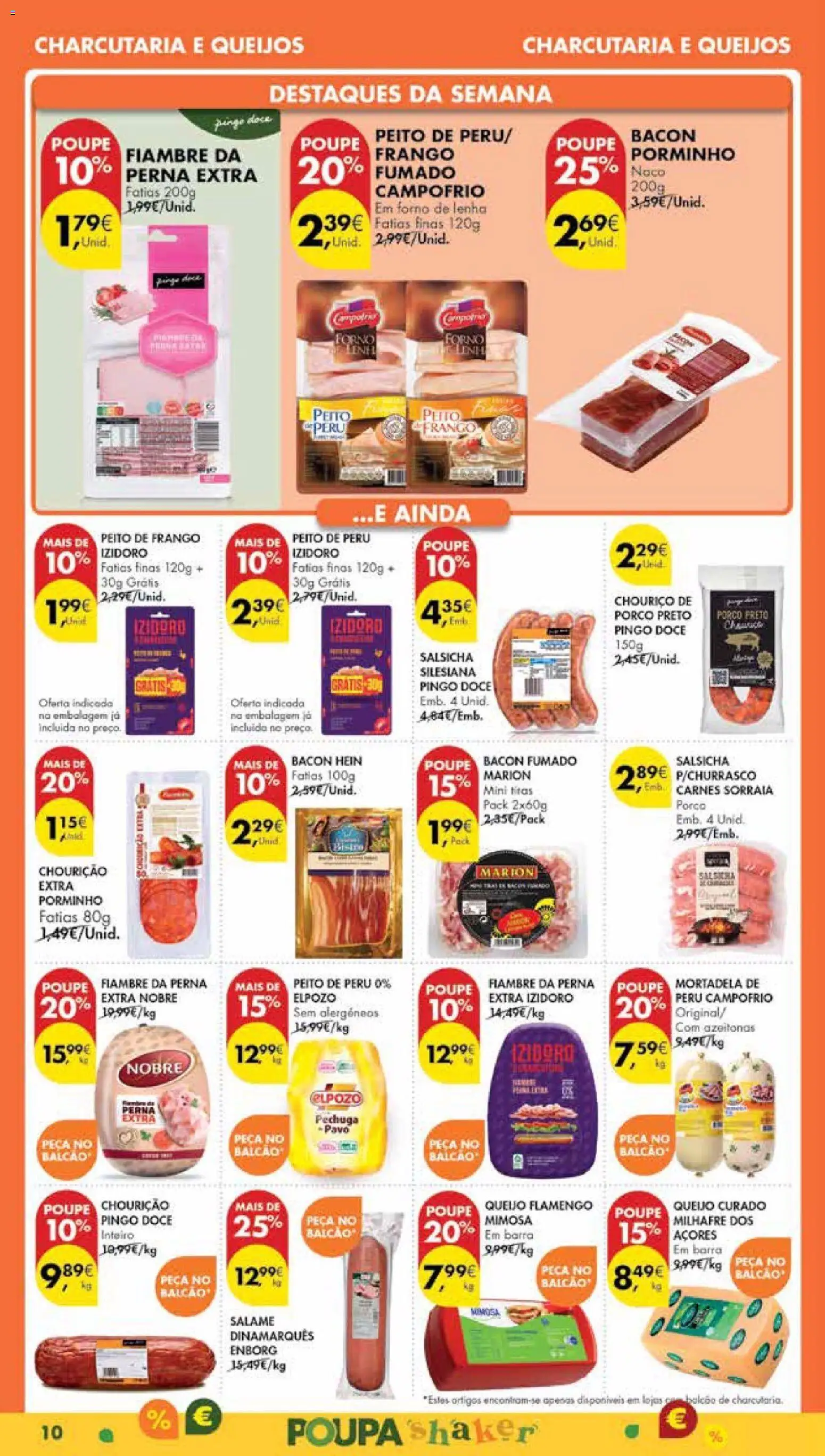 Pingo Doce Poupe Esta Semana Madeira │ válido de 27.01.2026 | Página: 10 | Produtos: Forno, Bacon, Peru, Queijo