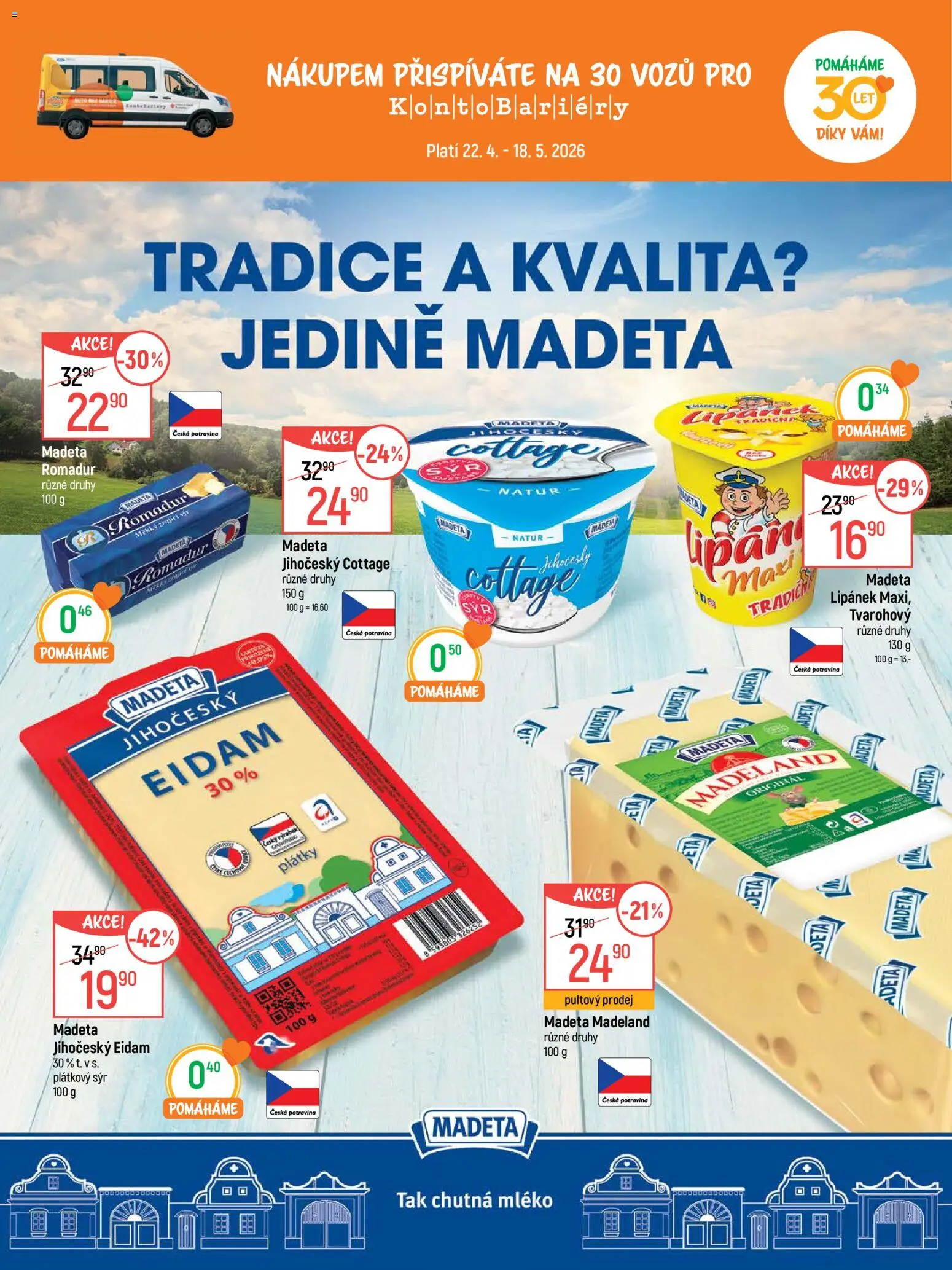 Globus leták - Opava od 22.04.2026 | Strana: 2 | Produkty: Lipánek, Sýr, Plátkový sýr, Eidam