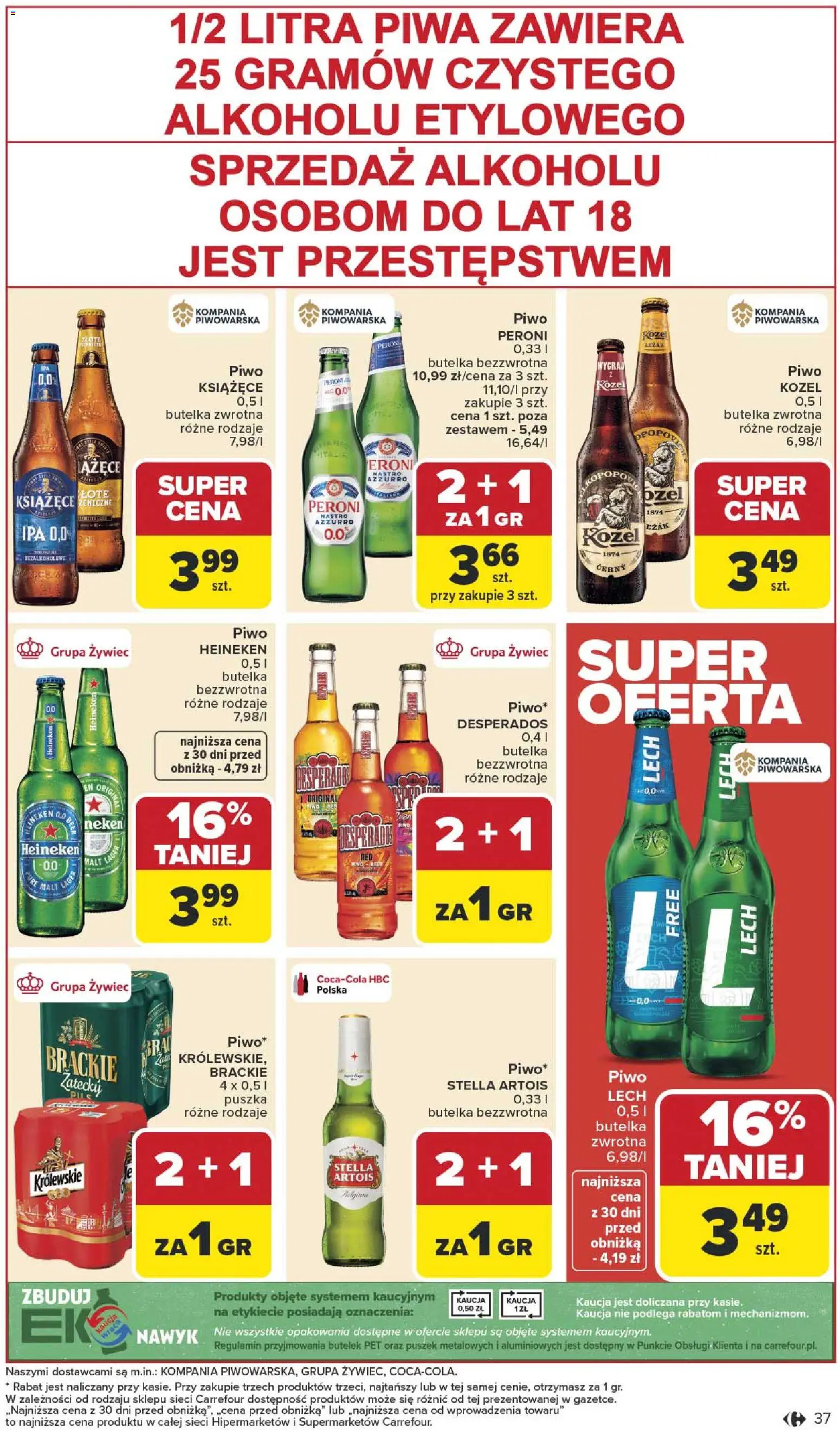 Carrefour Gazetka od 12.01.2026 | Strona: 39 | Produkty: Piwo, Heineken