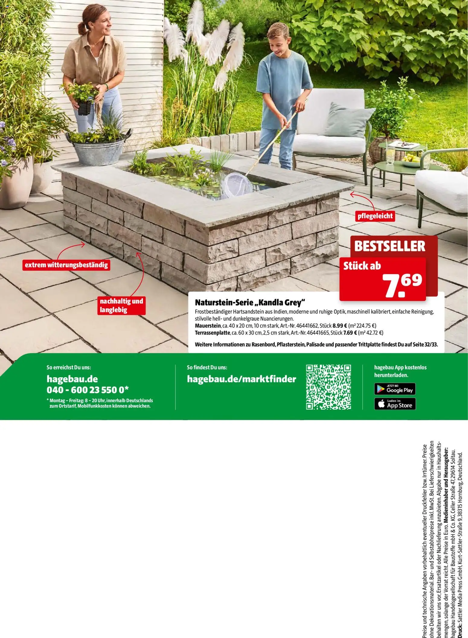 Hagebau Gartenbaustoffsortiment – gültig ab 02.03.2026 | Seite: 84