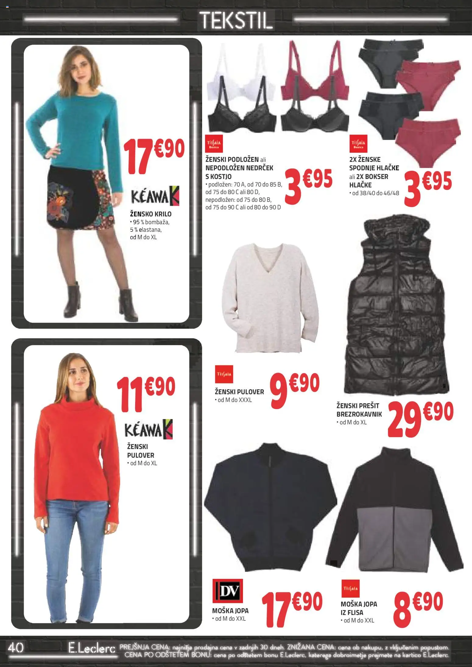 Novi E.leclerc katalog ponudbe – veljaven od 19.11.2025 | Stran: 2 | Izdelki: Krilo, Pulover, Brezrokavnik