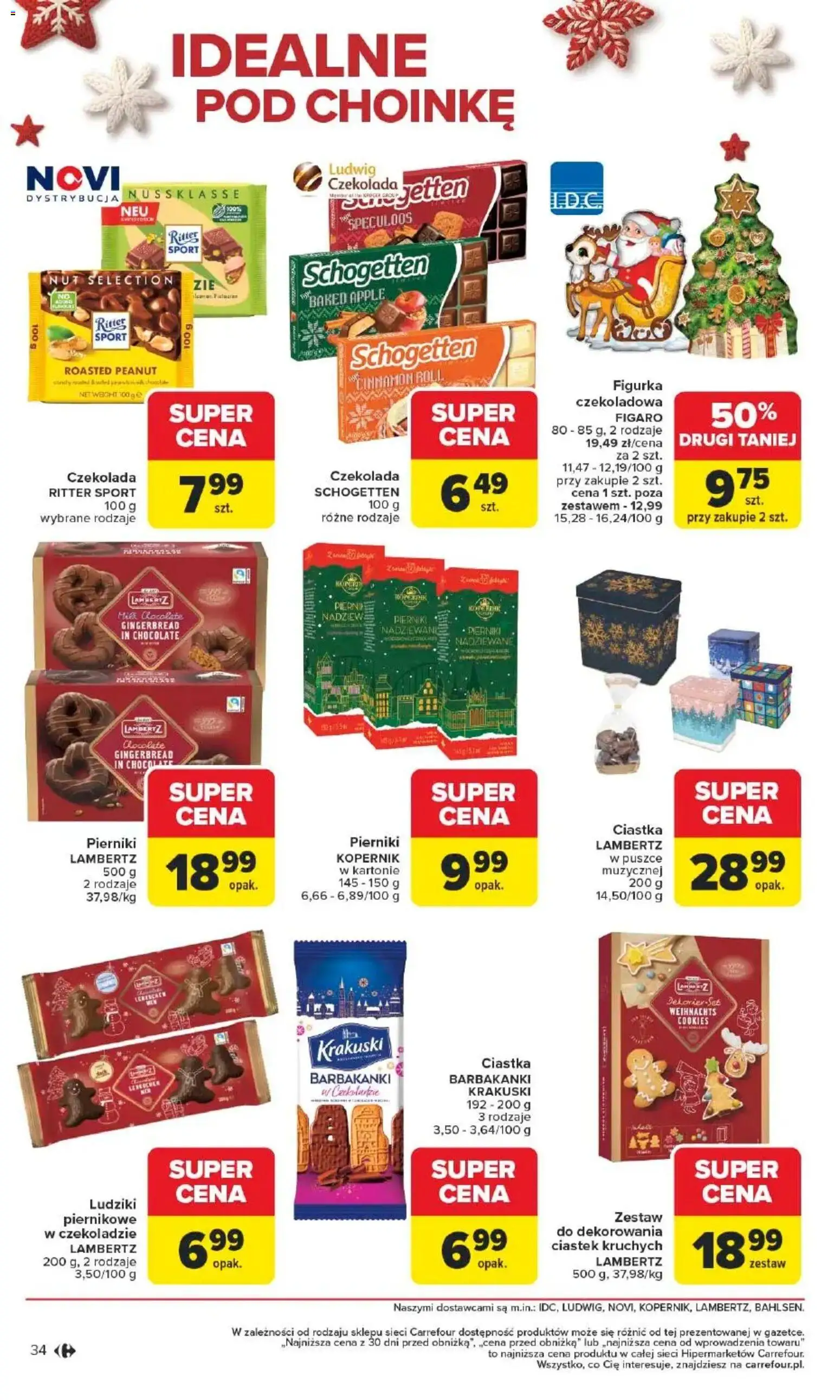 Carrefour Gazetka - Święta spełnionych marzeń od 10.11.2025 | Strona: 35 | Produkty: Pierniki, Czekoladowa, Czekolada, Ciastka