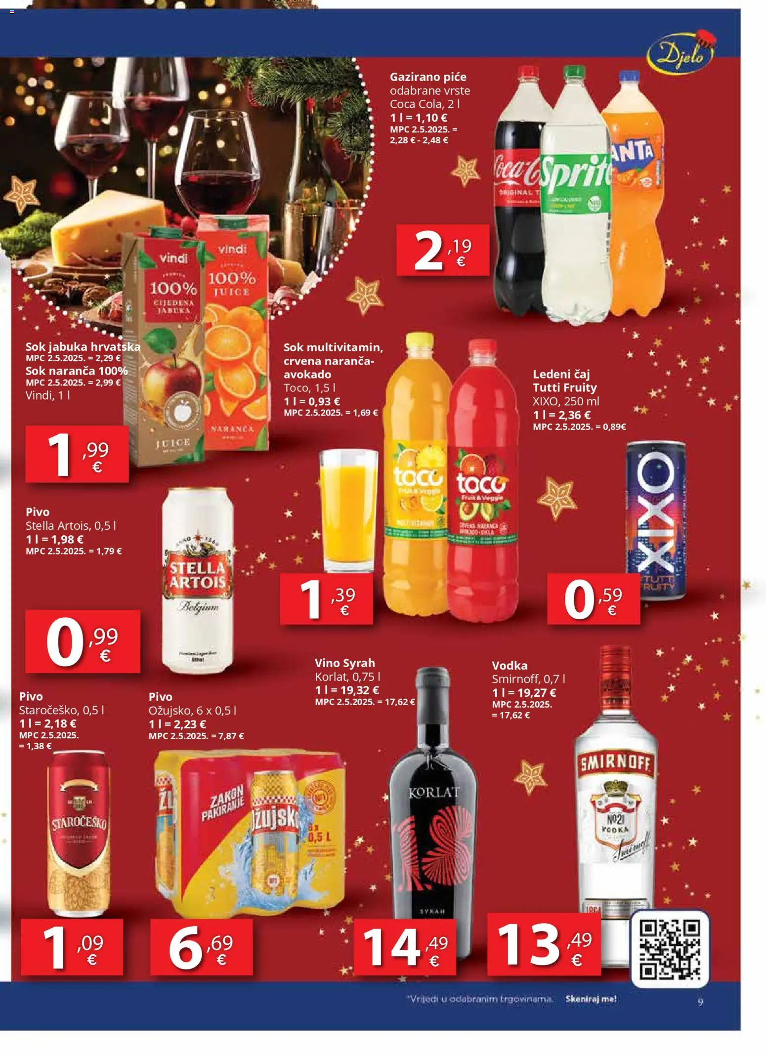 Djelo katalog | vrijedi od 22.12.2025 | Stranica: 9 | Proizvodi: Vino, Pivo, Čaj, Vodka