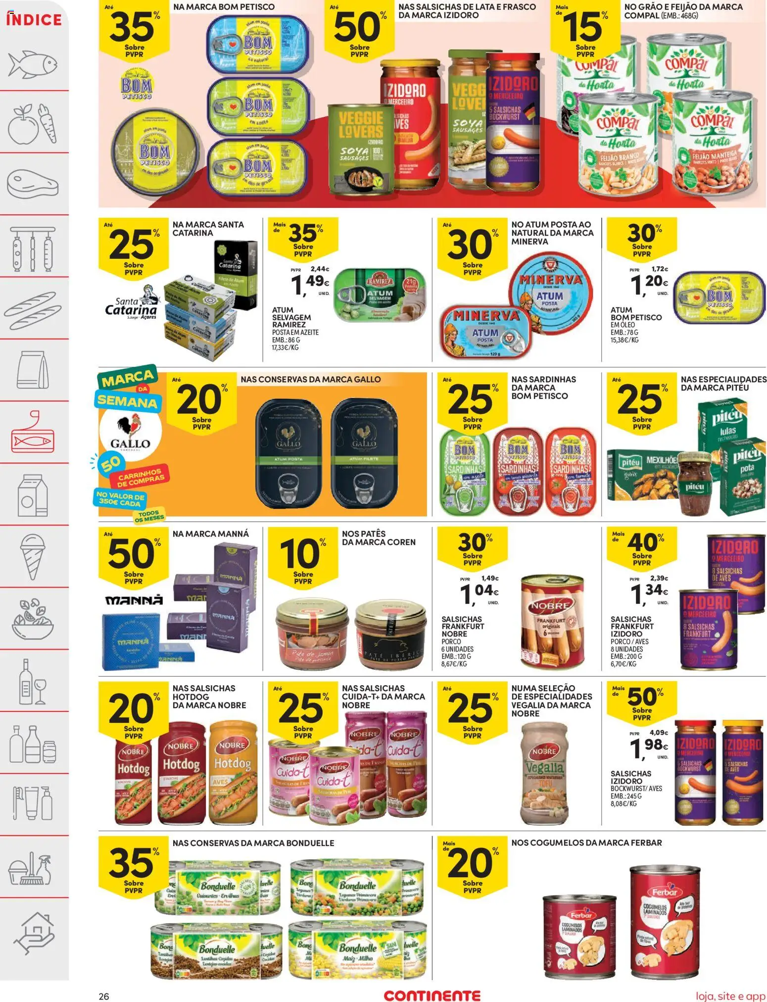 Continente folheto │ válido de 31.03.2026 | Página: 26 | Produtos: Boné, Azeite, Lulas, Manteiga